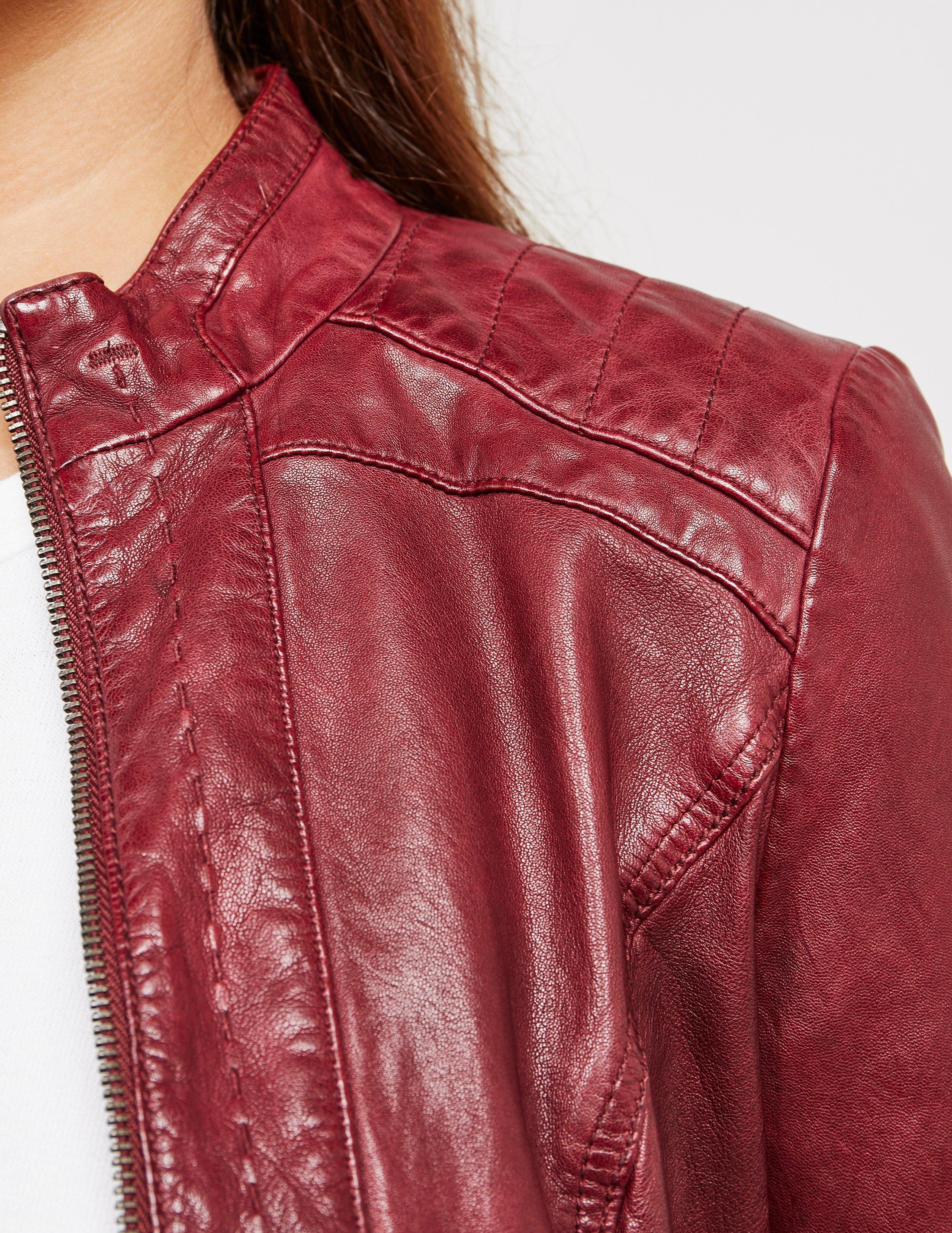 womens boss leather jacket