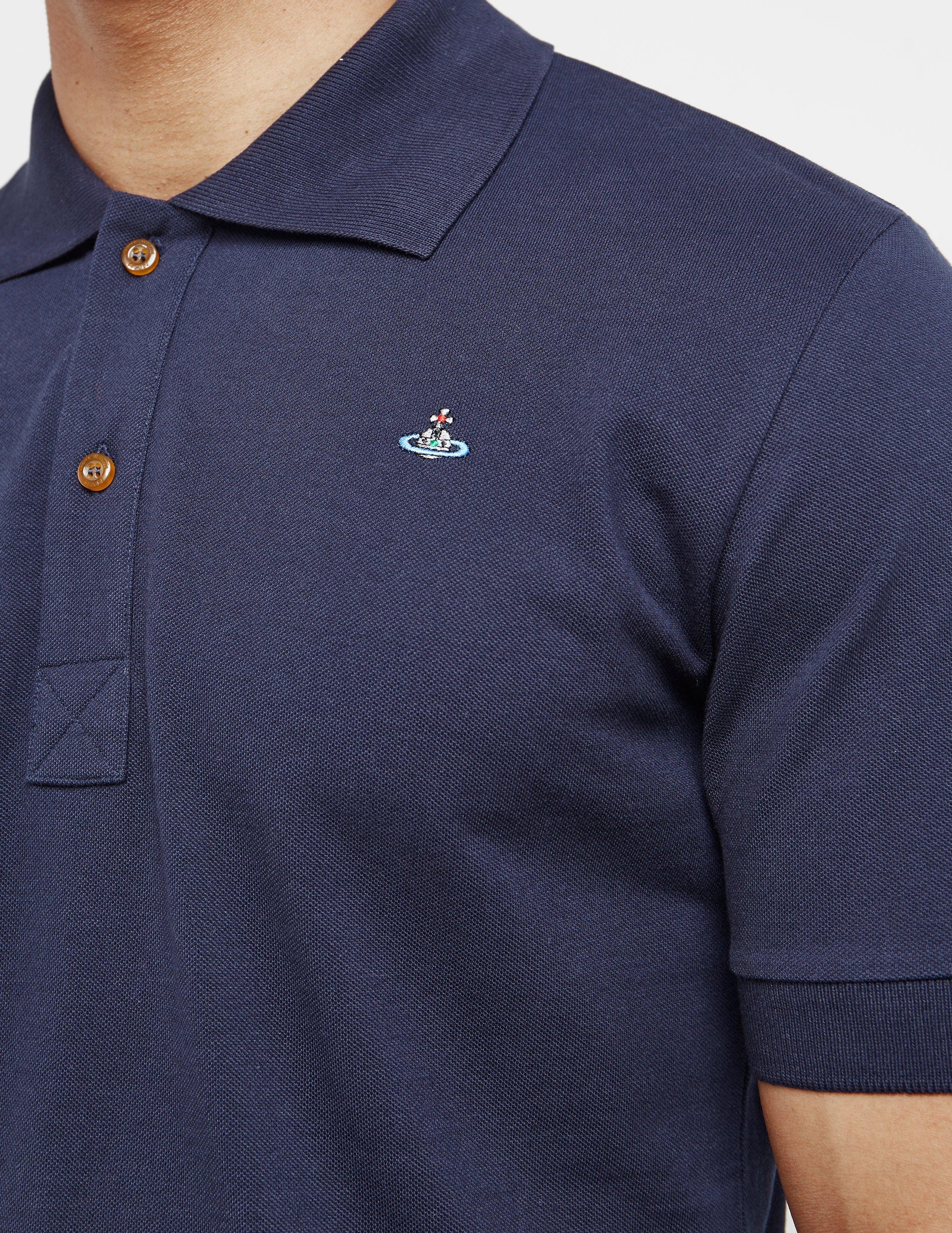 vivienne westwood navy short sleeve shirt