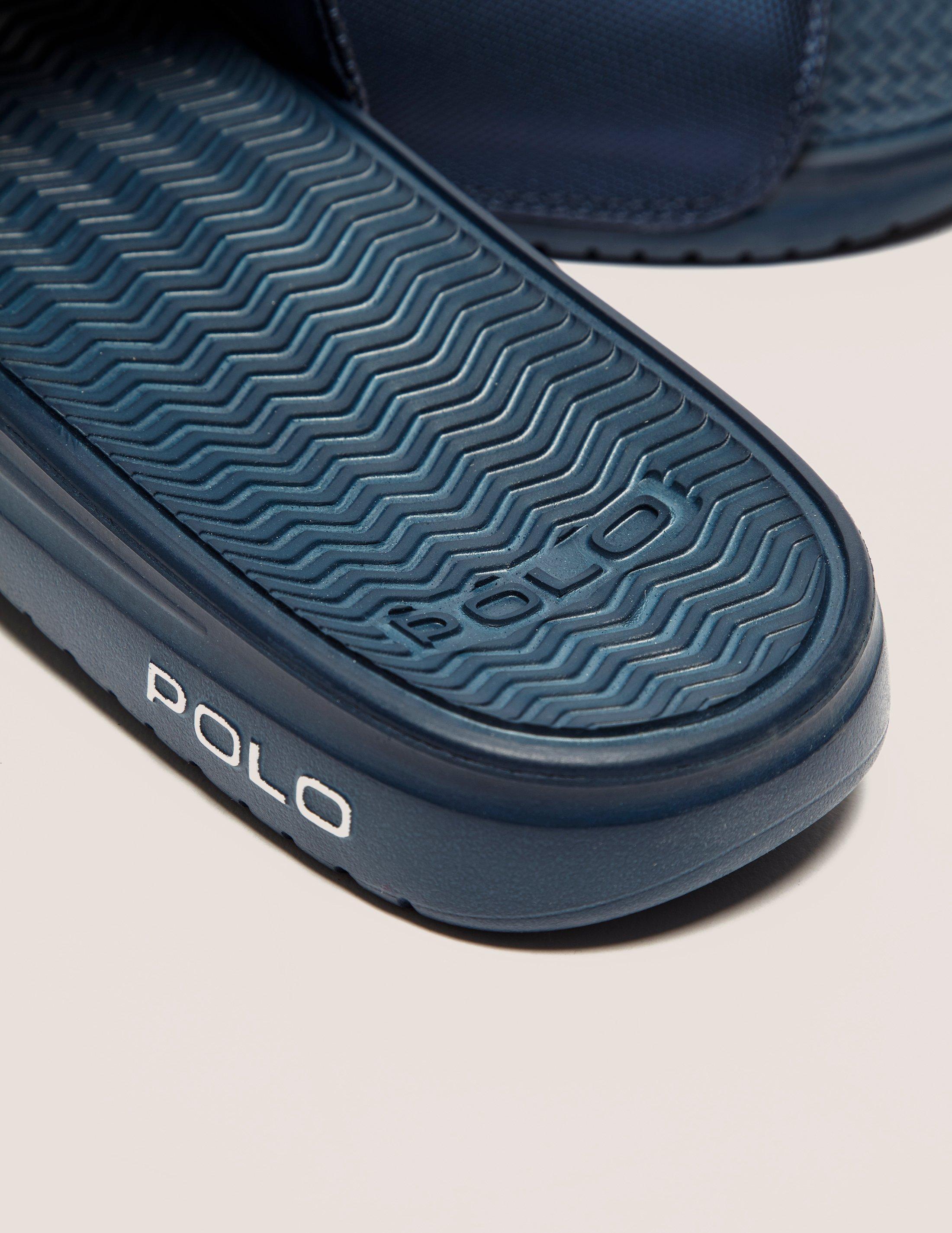 Polo ralph lauren Rodwell Slide Sandals in Blue for Men | Lyst