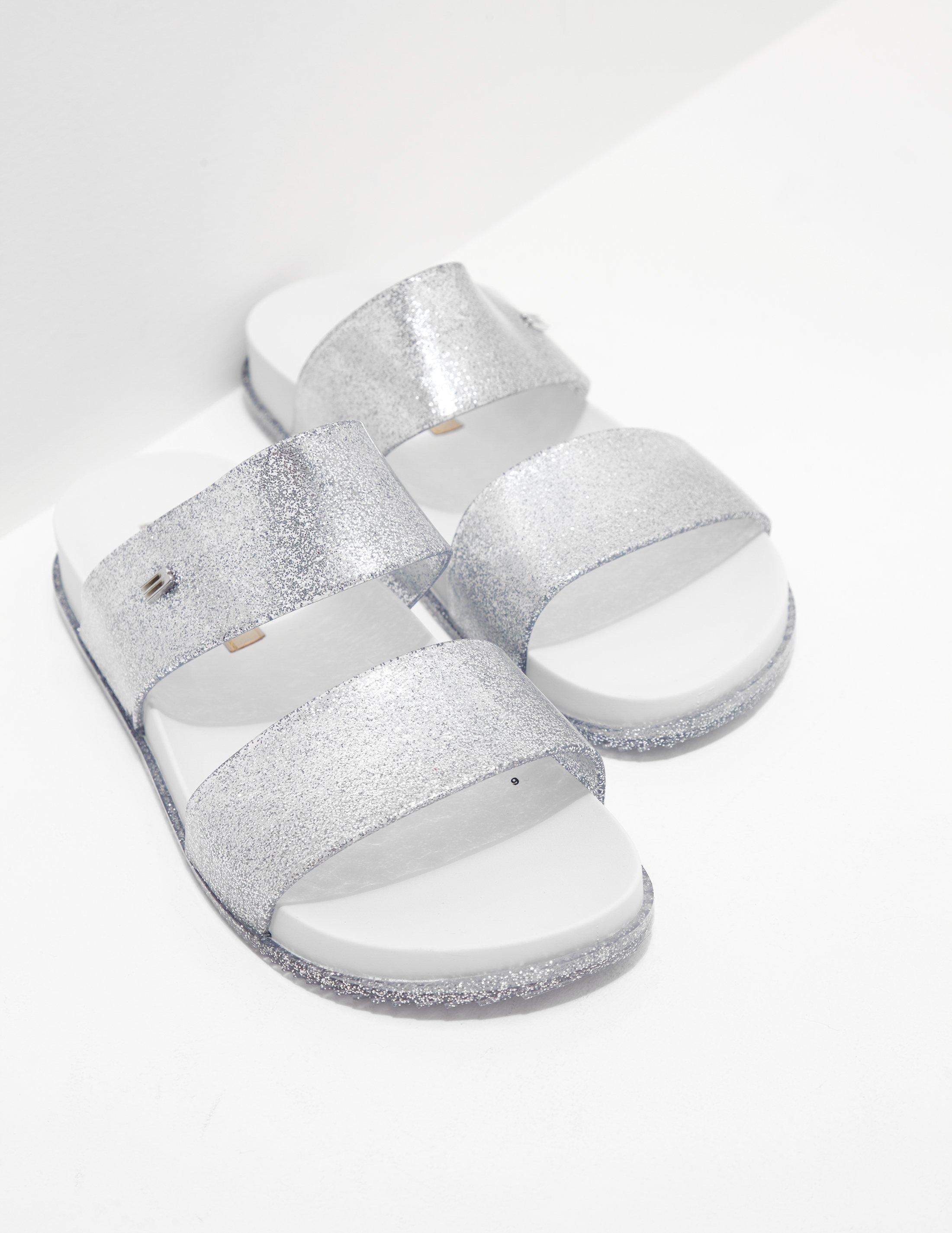 Melissa Womens Cosmic Slides Silver in 