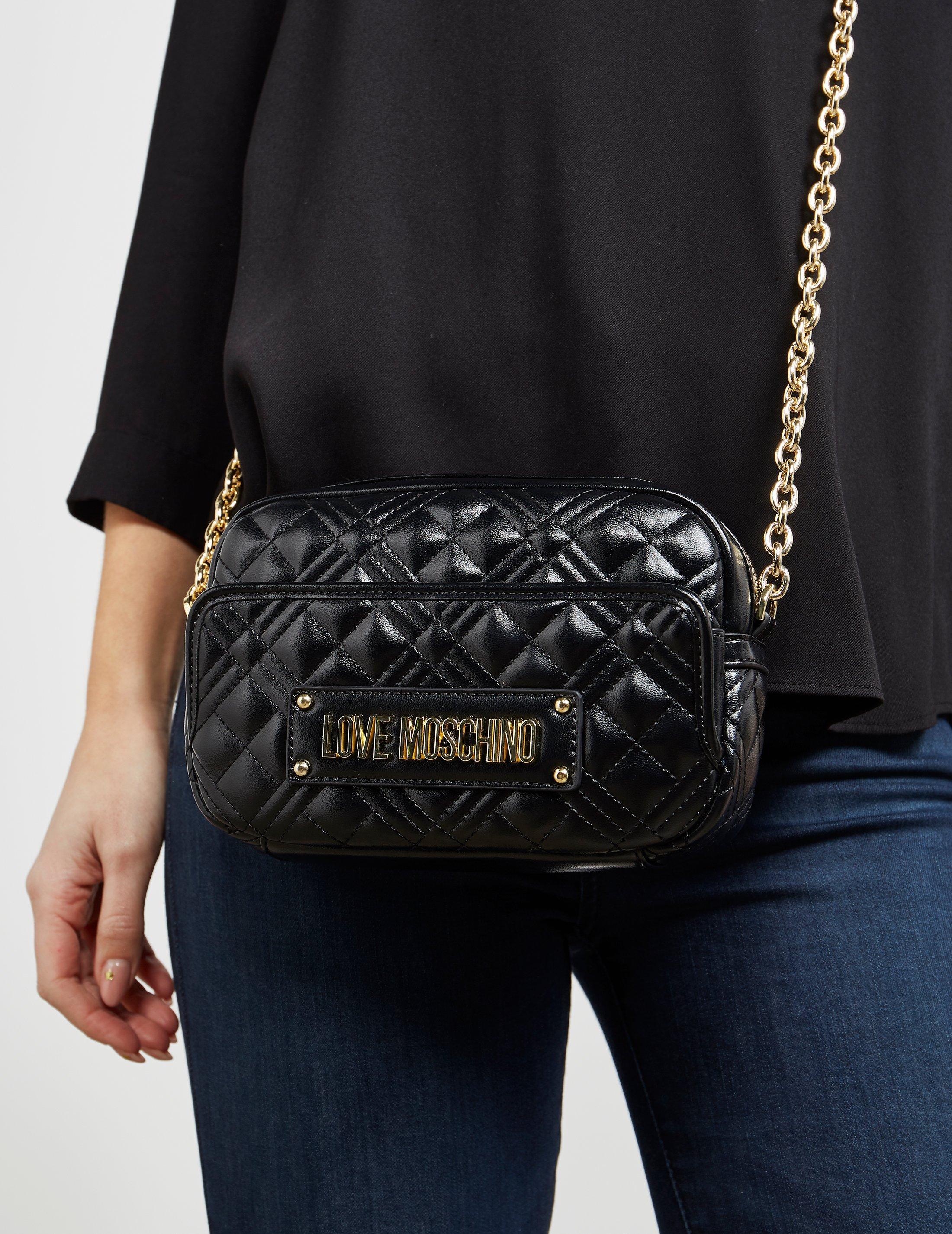 Love Moschino Quilted Camera Bag Black | Lyst