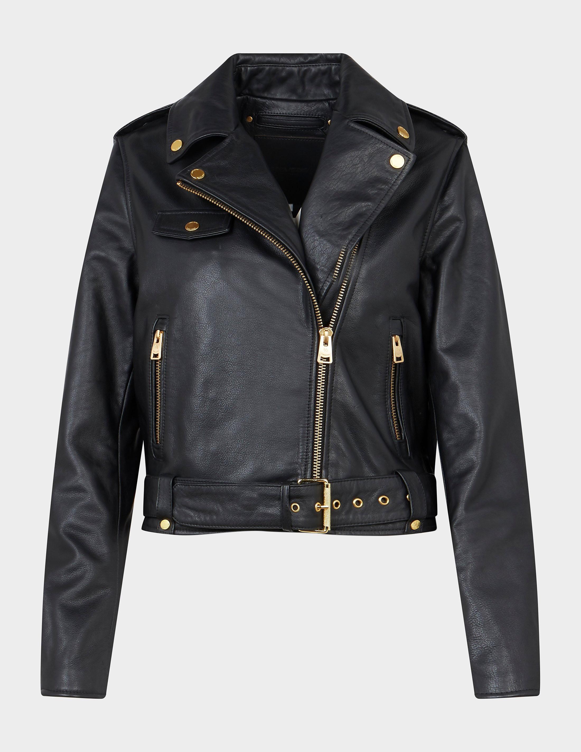 Boda Skins Crop Leather Jacket in Black | Lyst UK