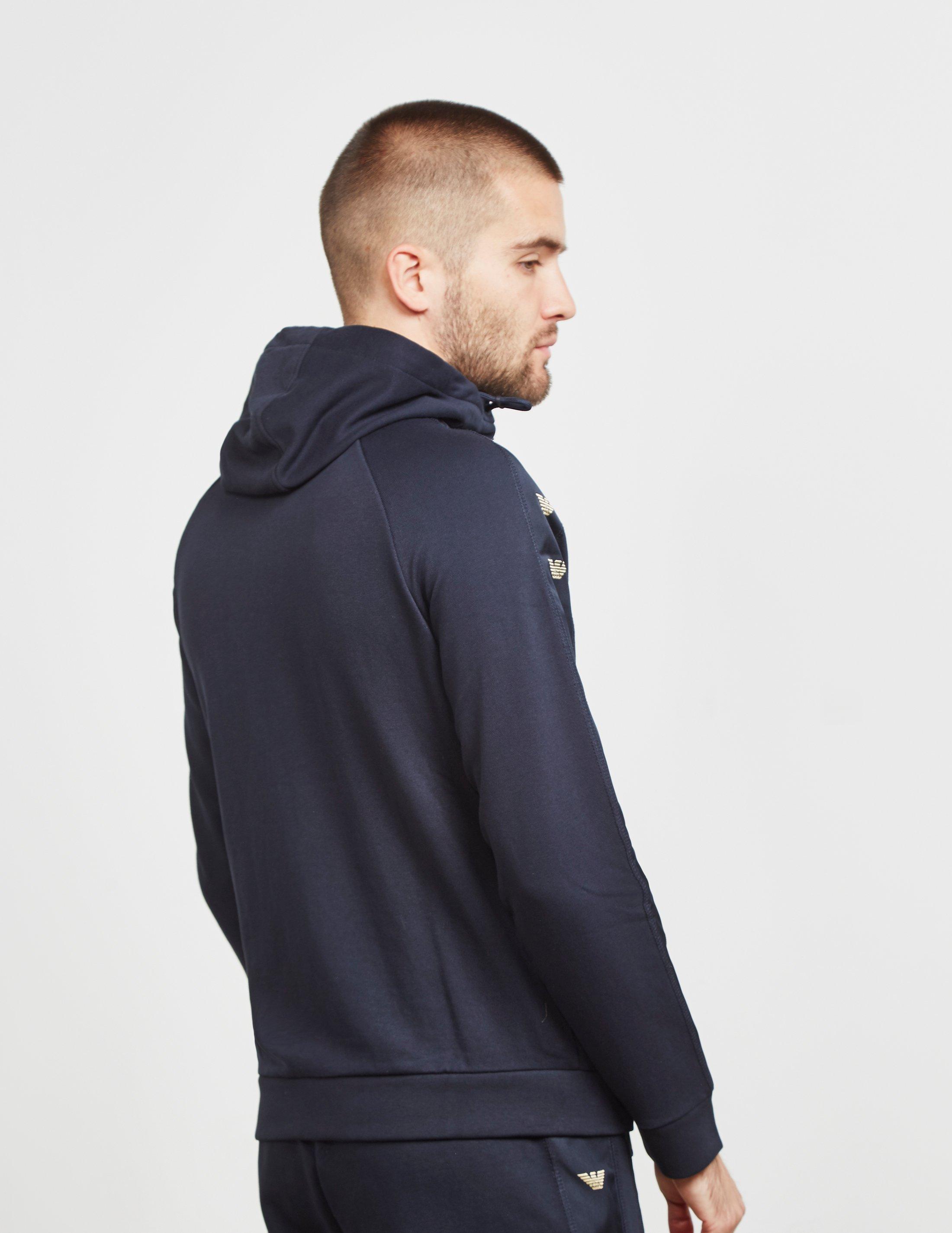 emporio armani tape hoodie
