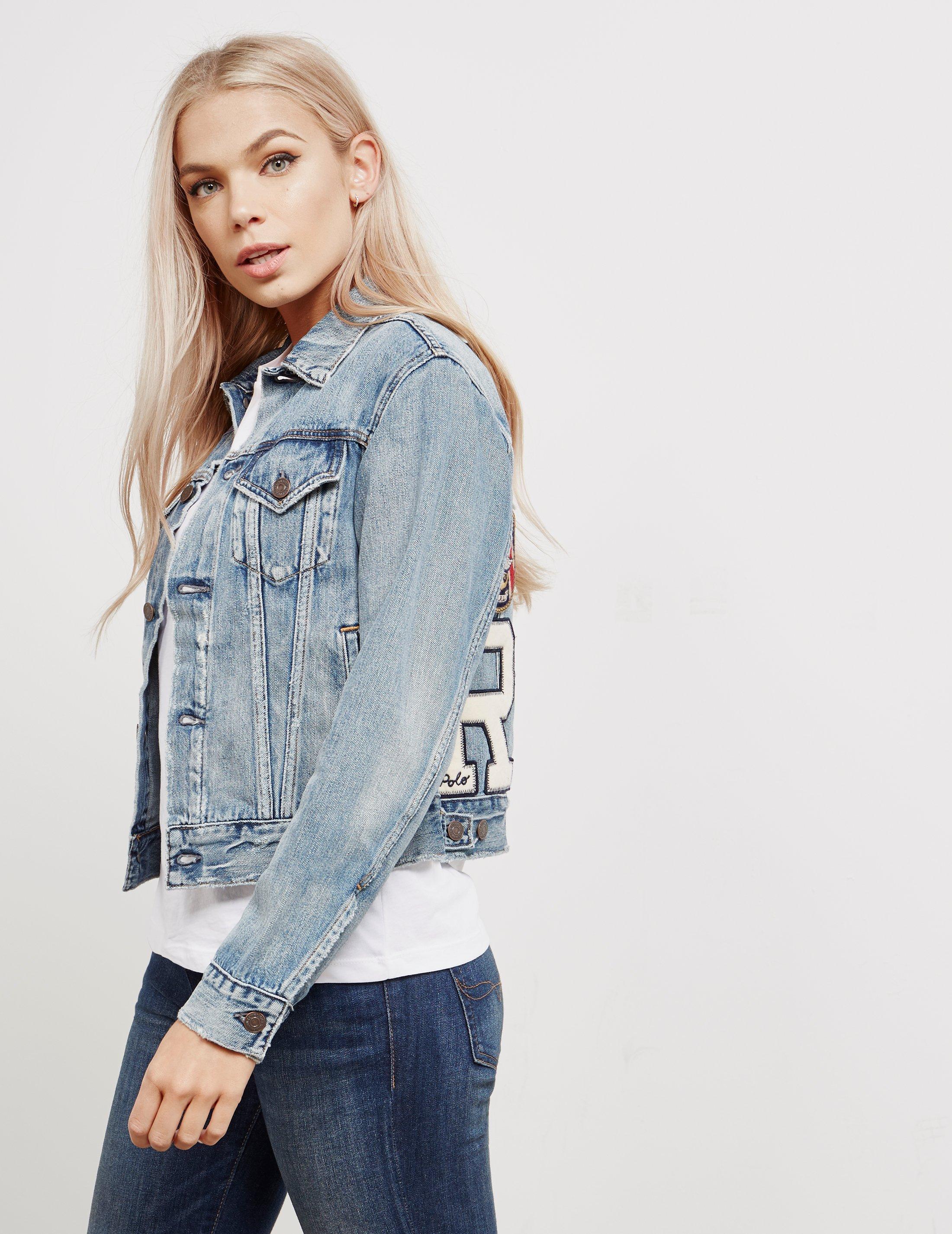 women's polo denim jacket