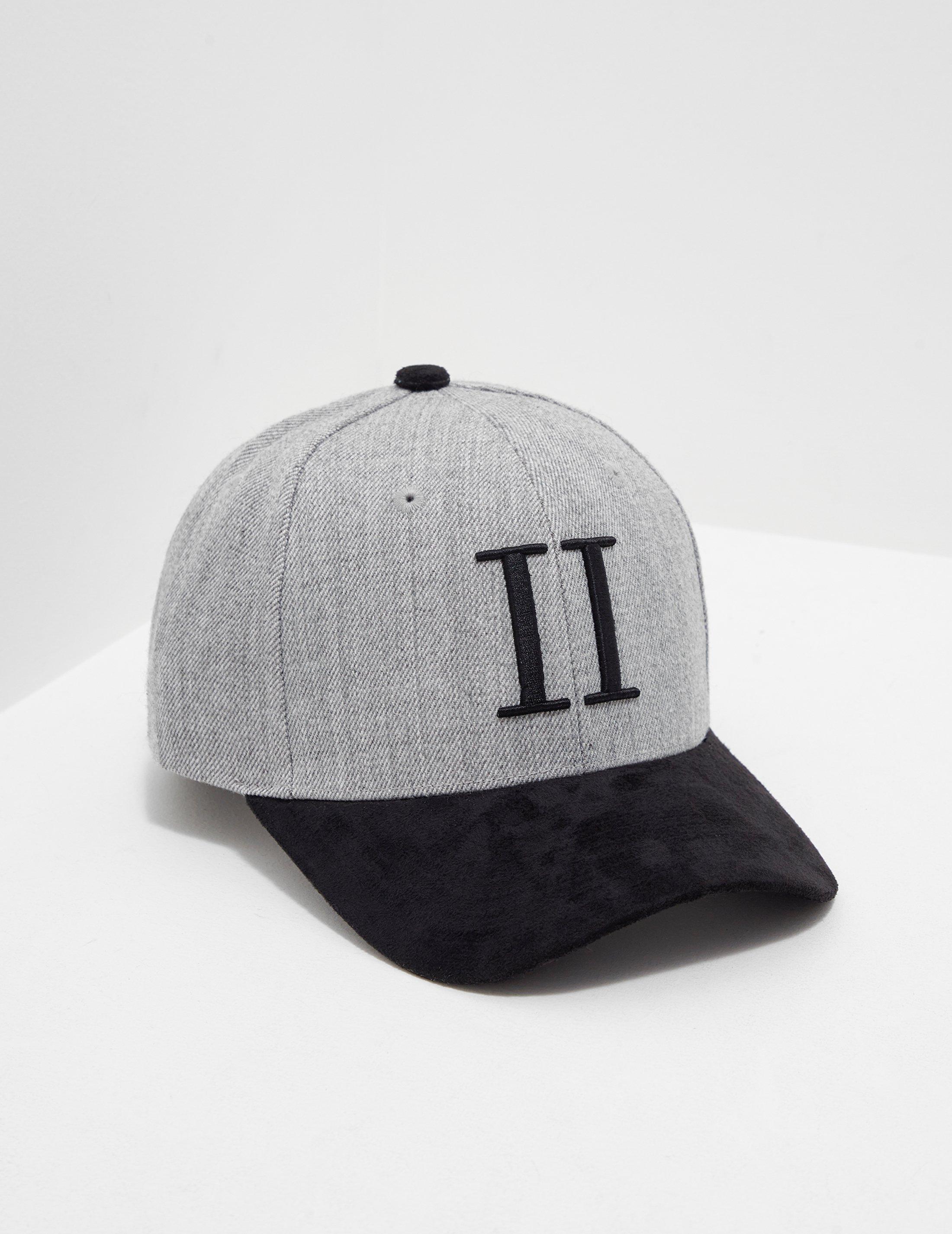 mens black suede cap