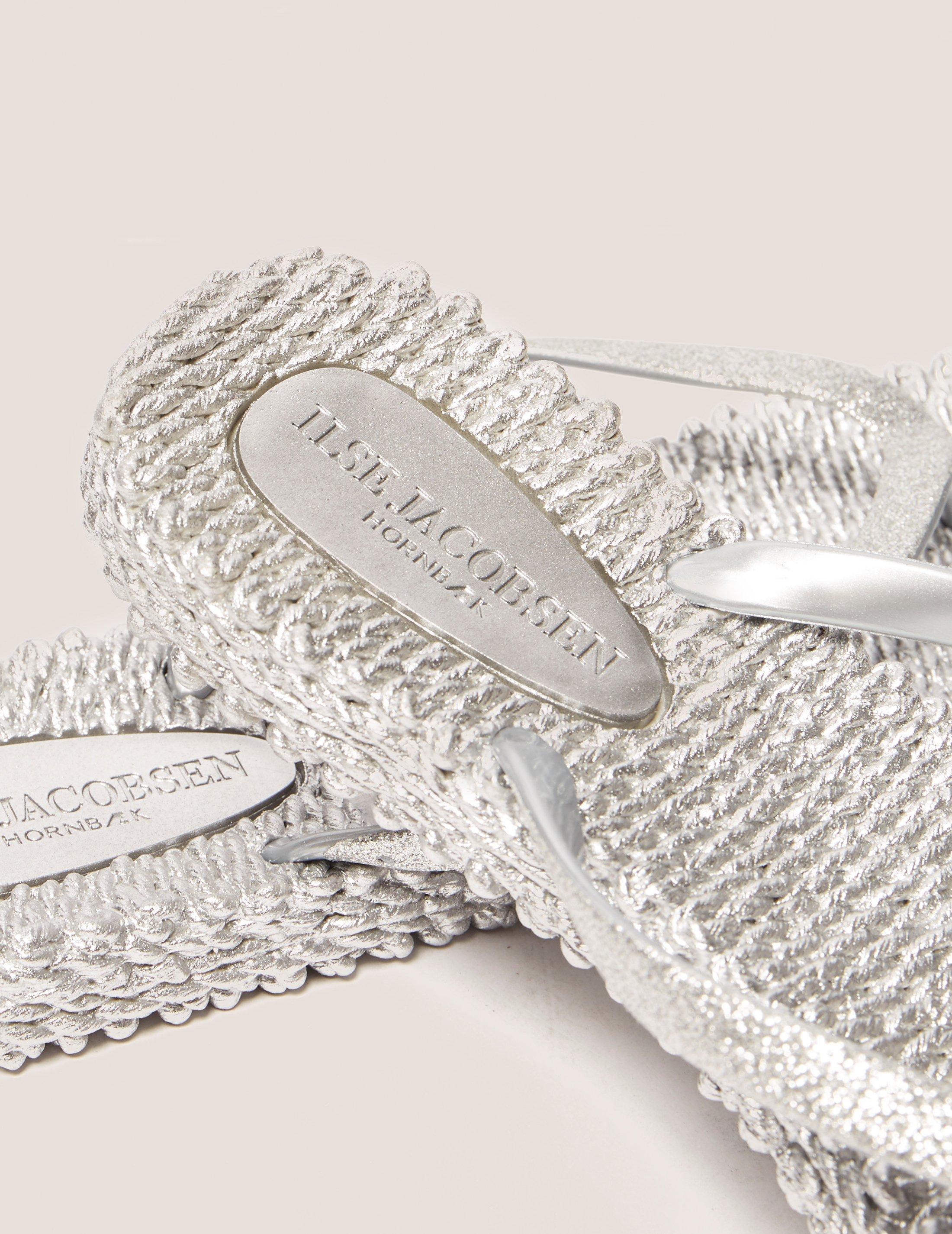 Ilse Jacobsen Glitter Flip Flops Silver in Metallic Lyst