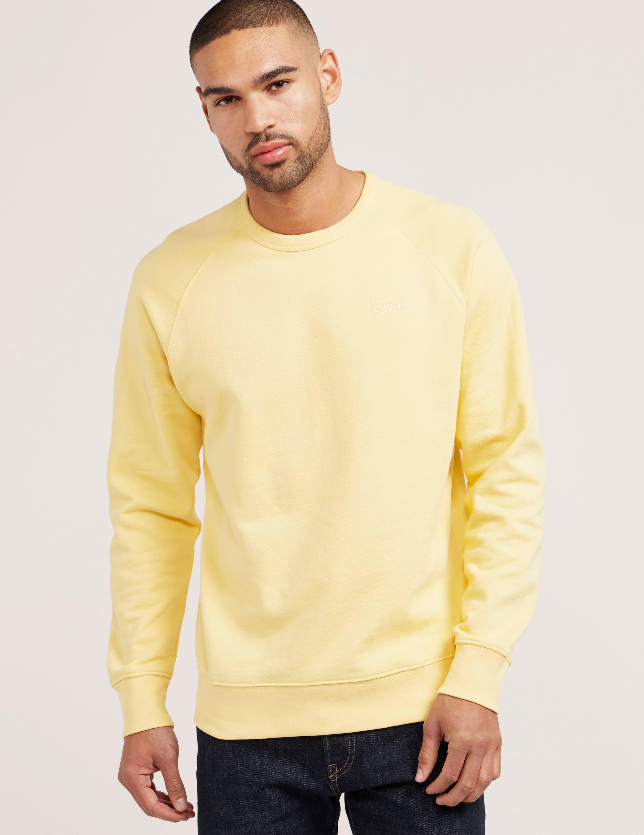 yellow carhartt sweatshirt