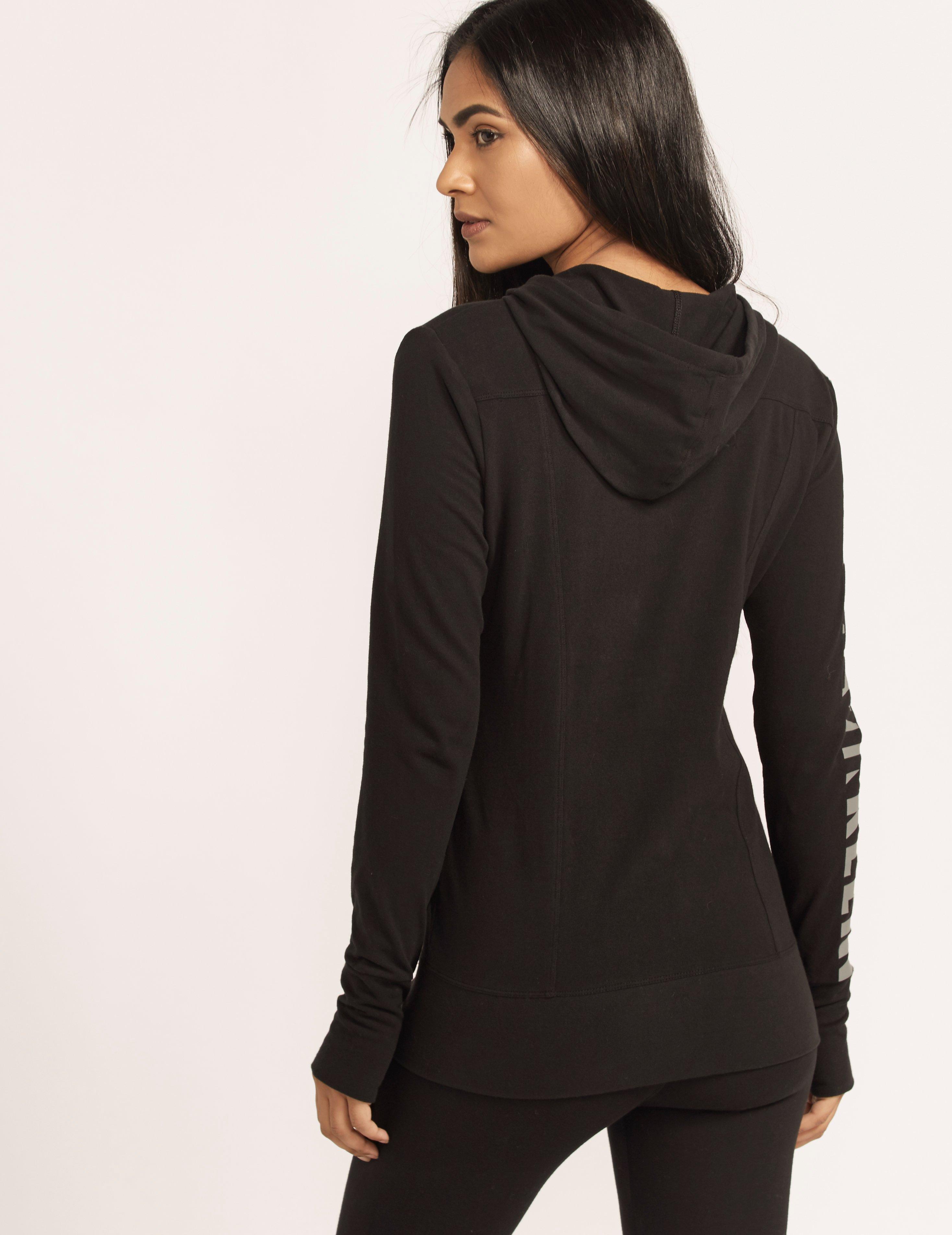 calvin klein black hoodie womens