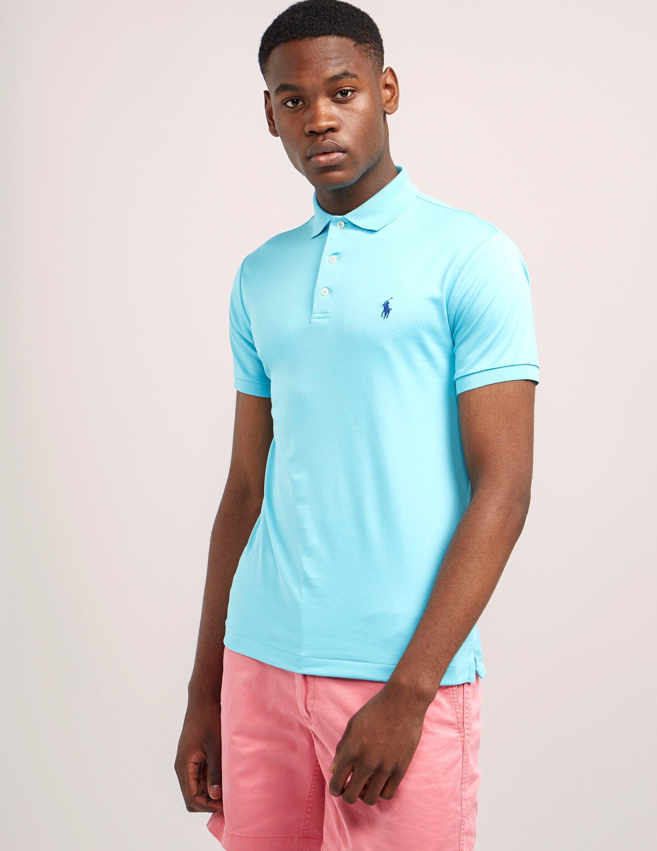 turquoise polo shirt mens