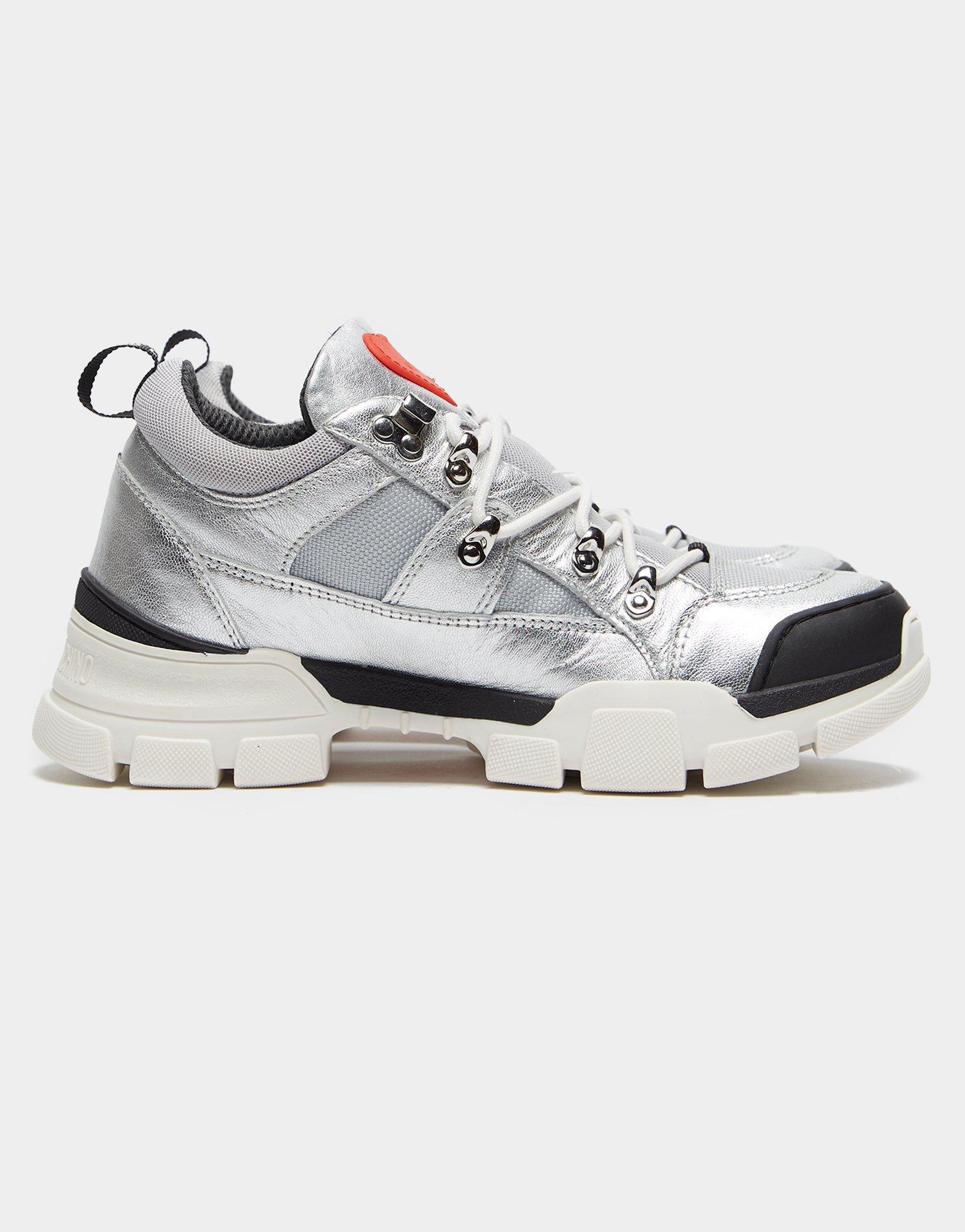 Silver chunky trainers Clearance
