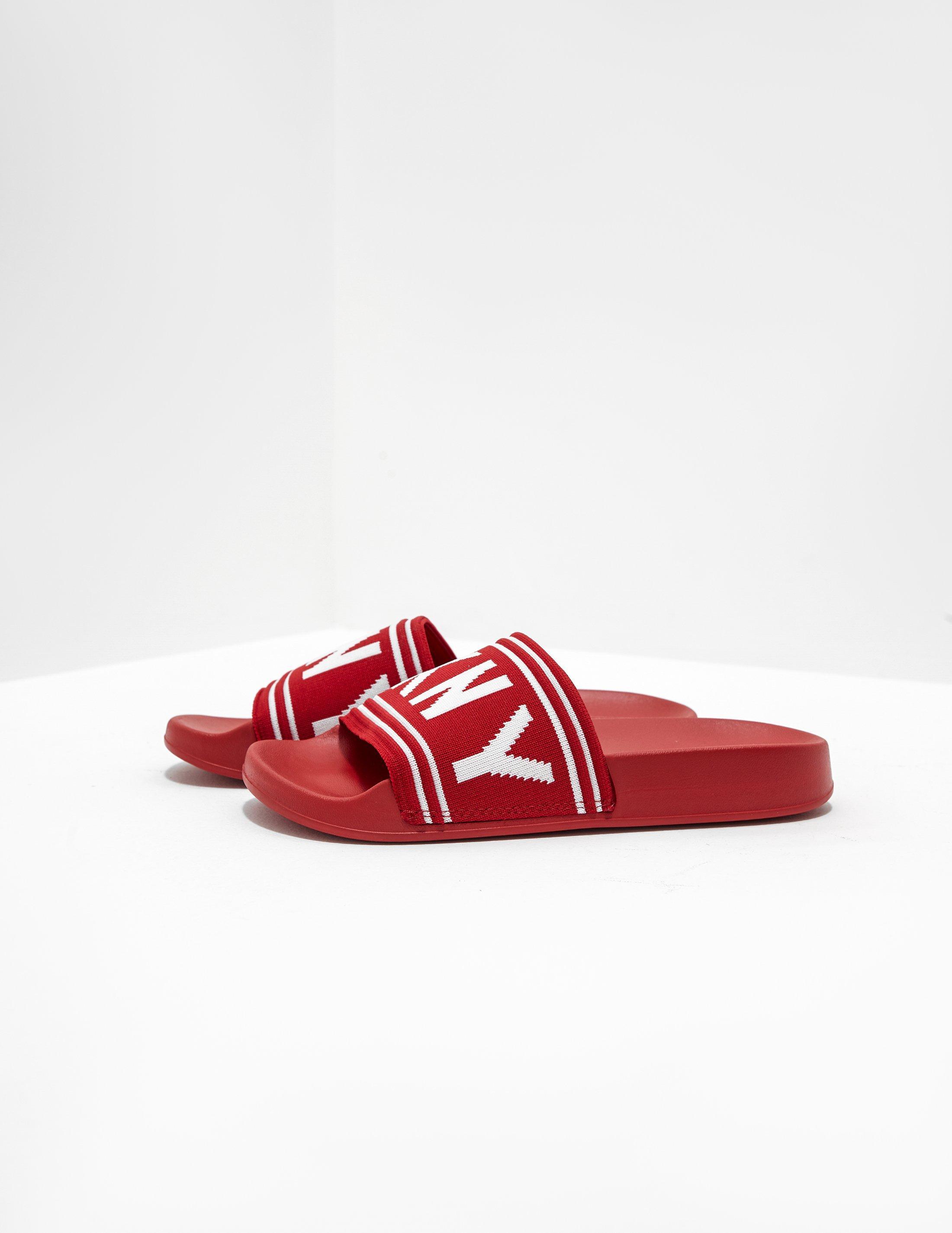 DKNY Rubber Zora Slides Red - Lyst