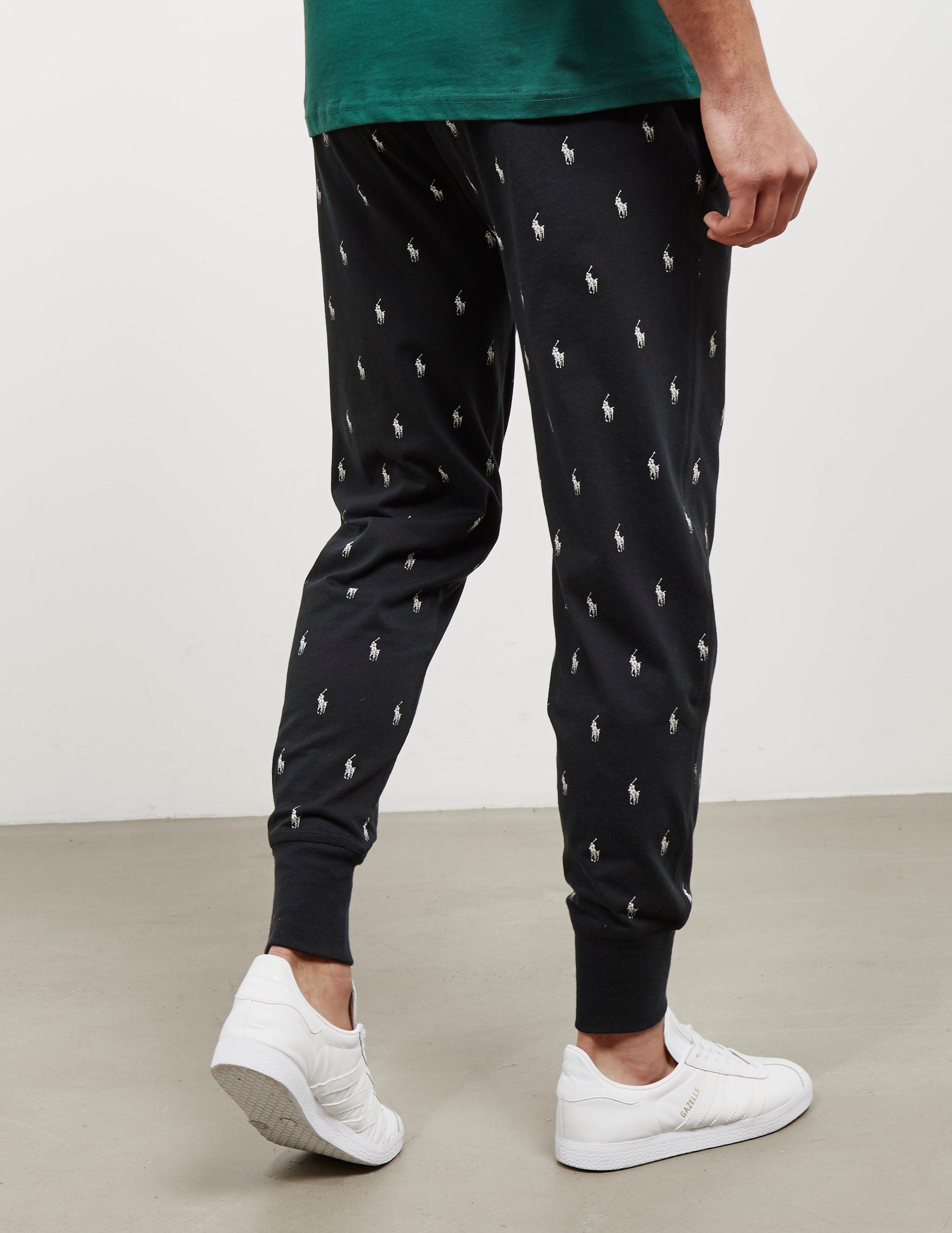 Polo Ralph Lauren Underwear All Over Print Fleece Pants Black for Men | Lyst