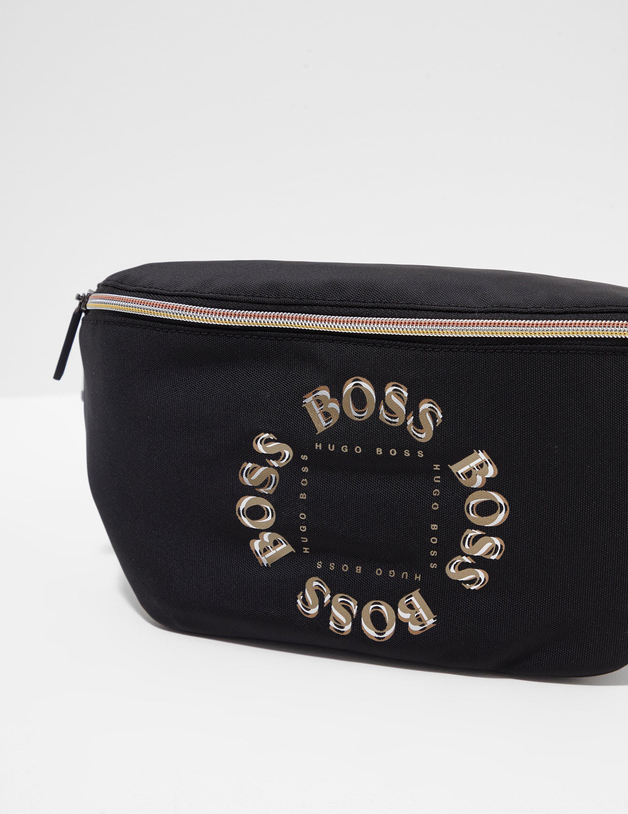 BOSS by HUGO BOSS Circle Logo Bum Bag Black for Men - Lyst