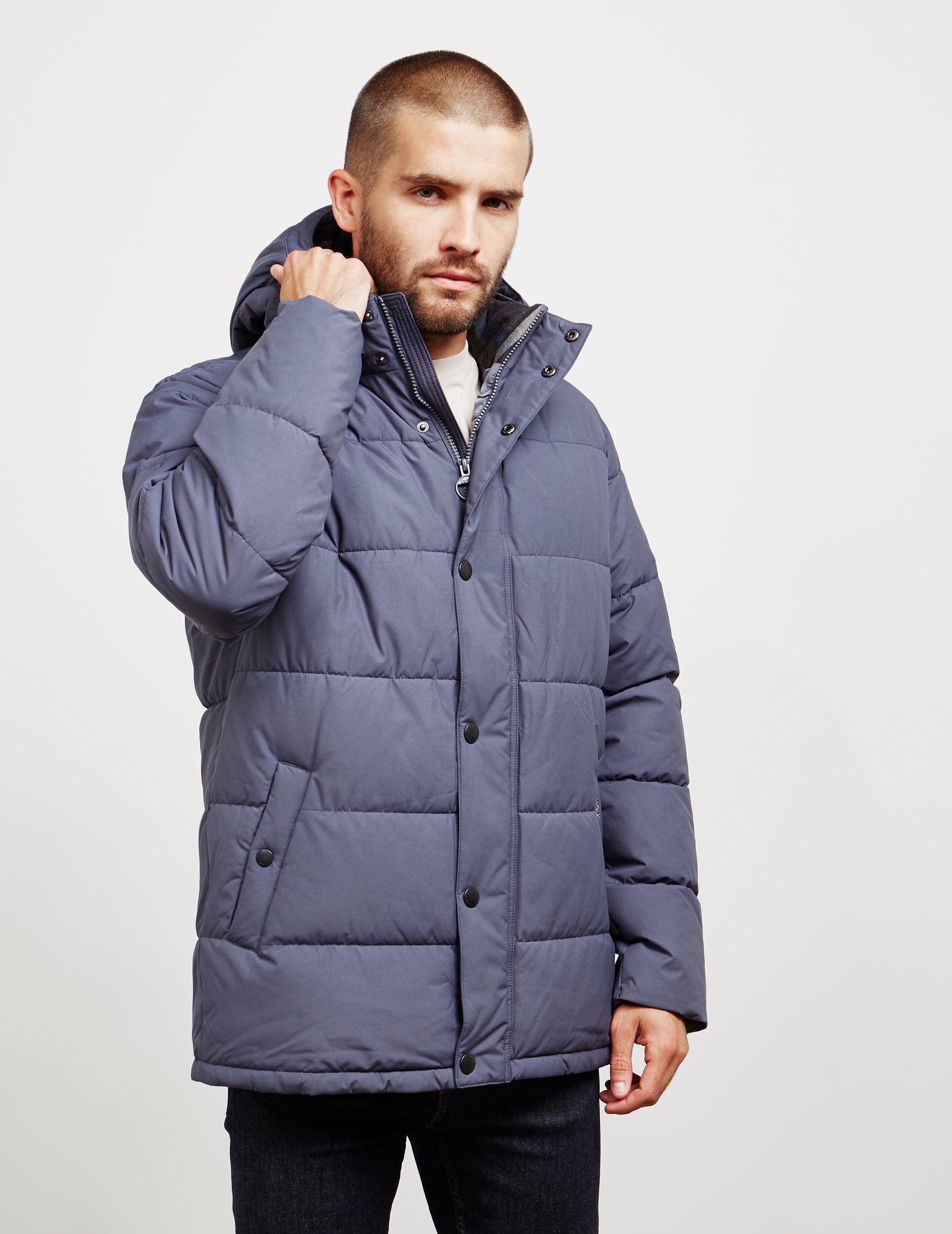 barbour quilted jacket blue