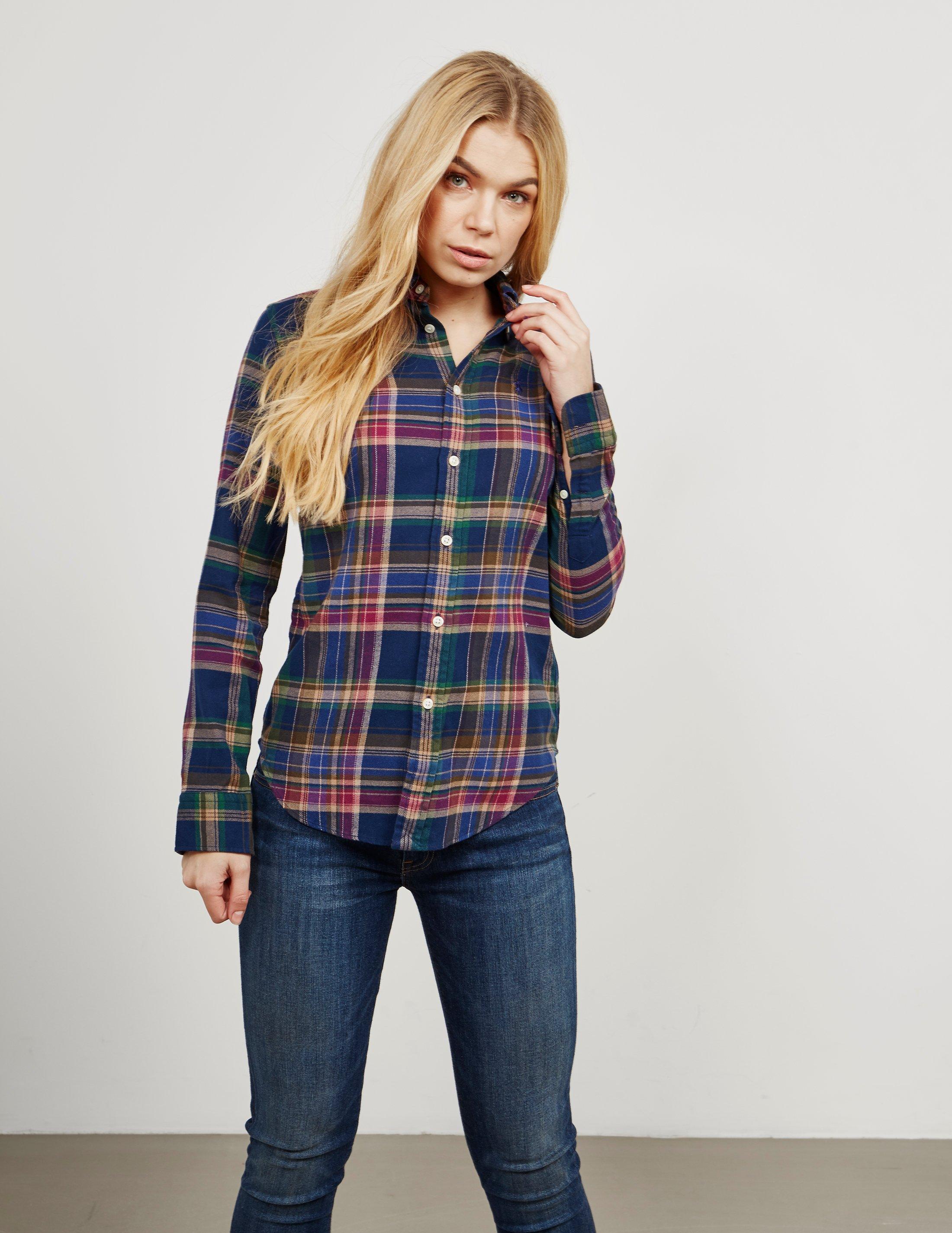 polo ralph lauren womens flannel shirt