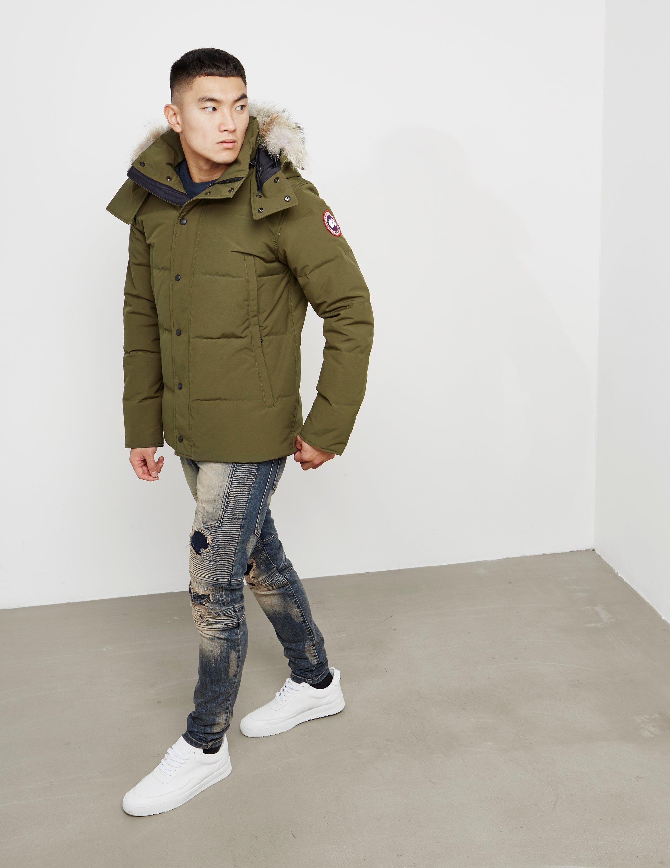 canada goose wyndham parka green