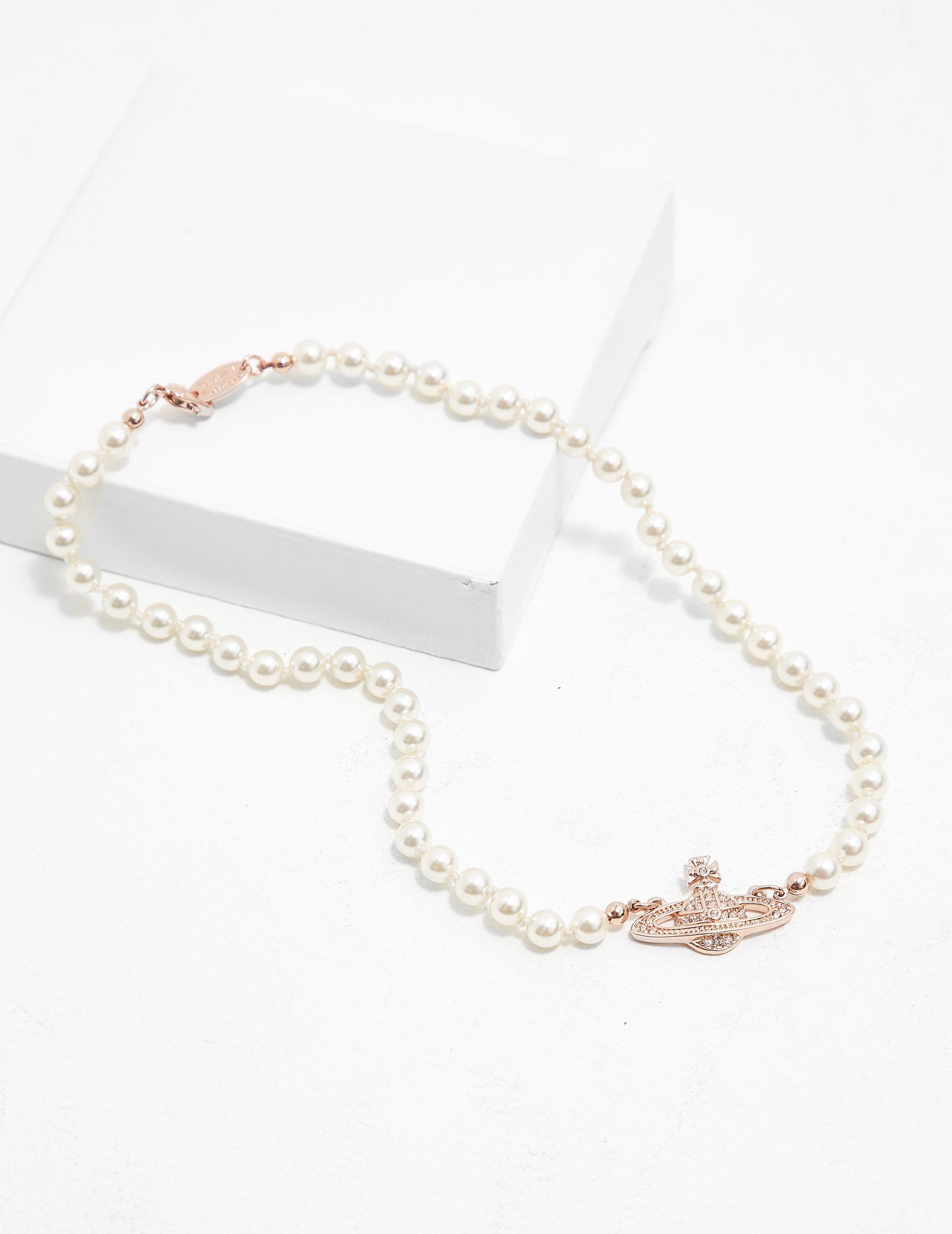 Vivienne Westwood Womens Mini Bas Relief Choker White - Lyst