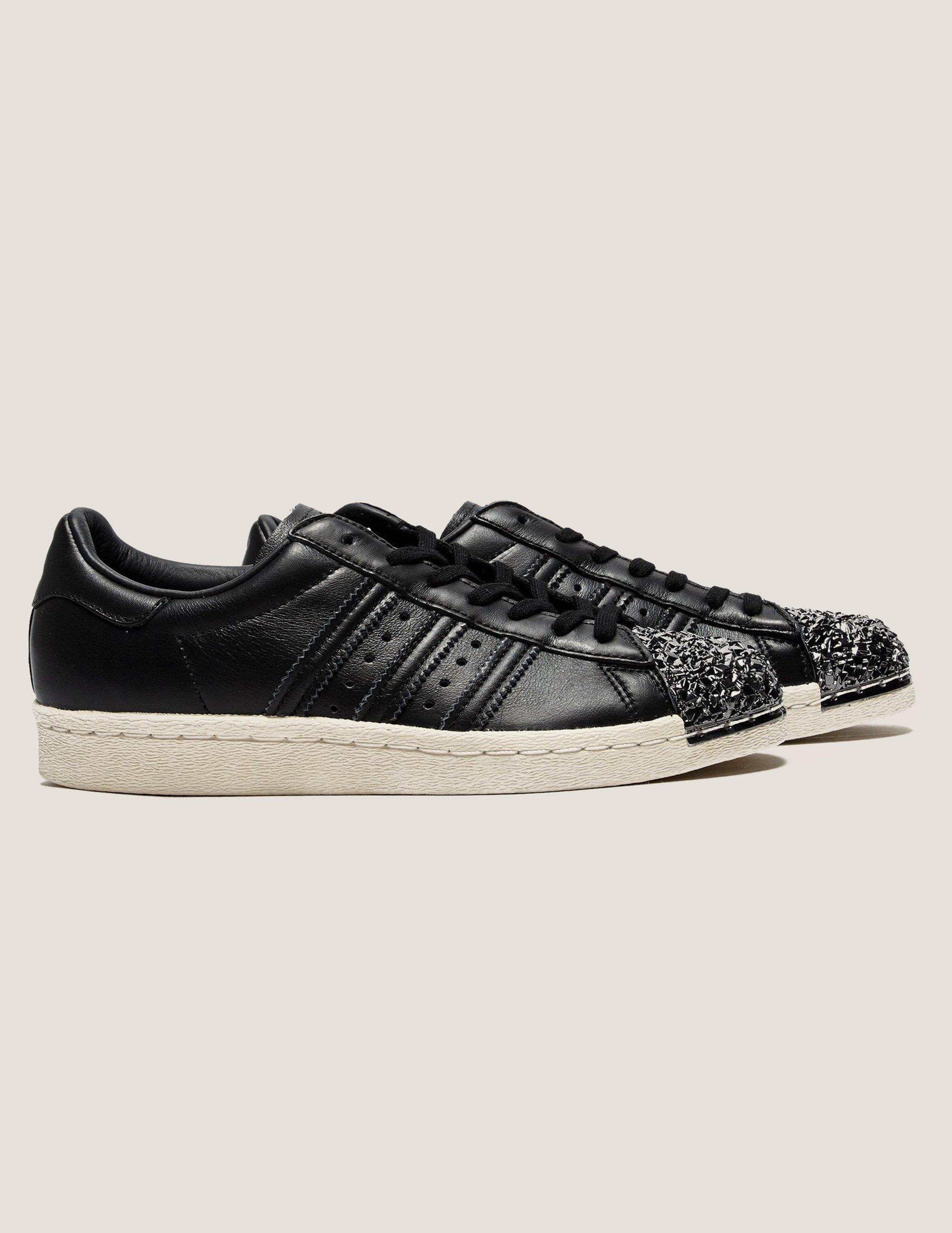 adidas superstar 80s metal toe womens Black