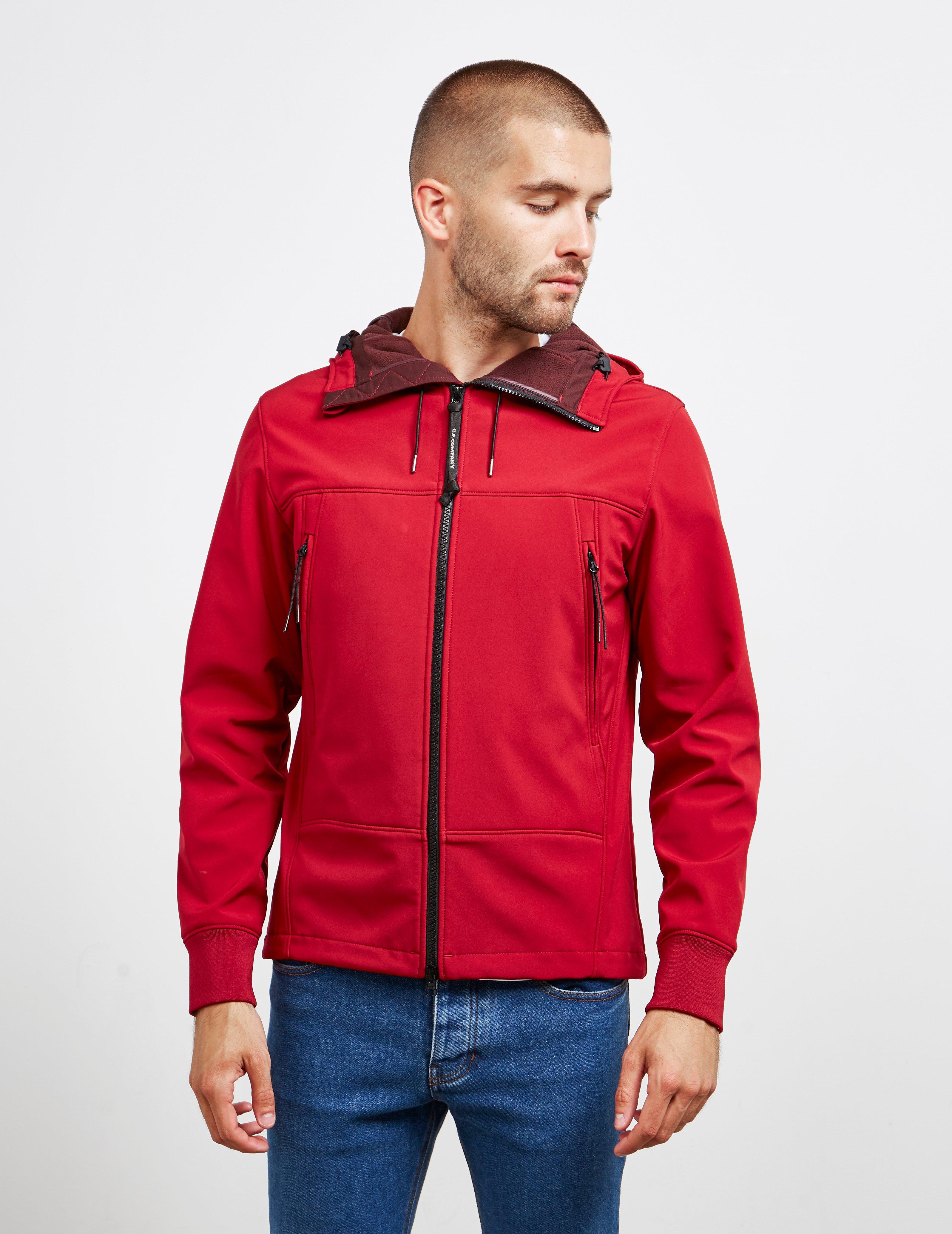 C.P. Company Goggle Softshell Jacket Red for Men | Lyst