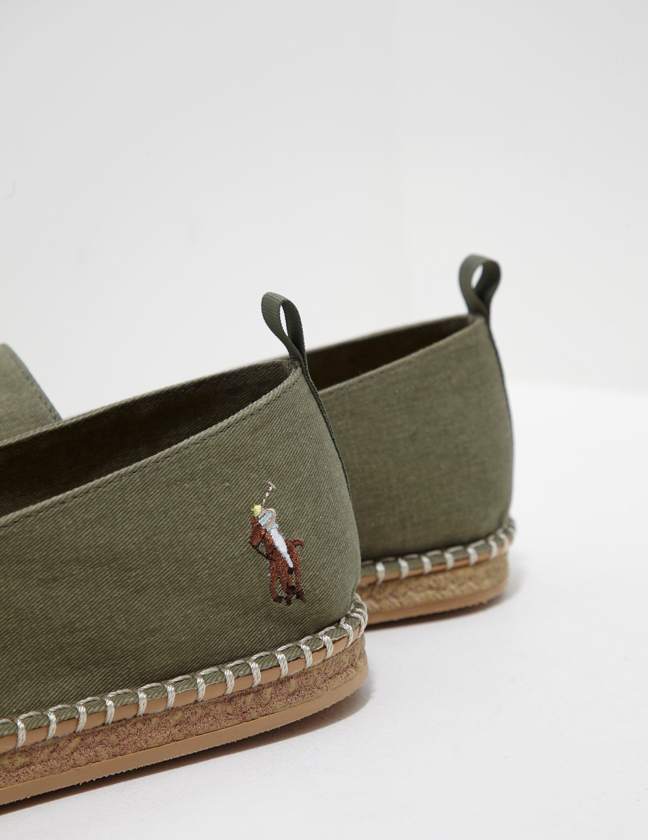 Polo Ralph Lauren Rubber Barron Twill Espadrilles Multi Player In Green for Men - Lyst