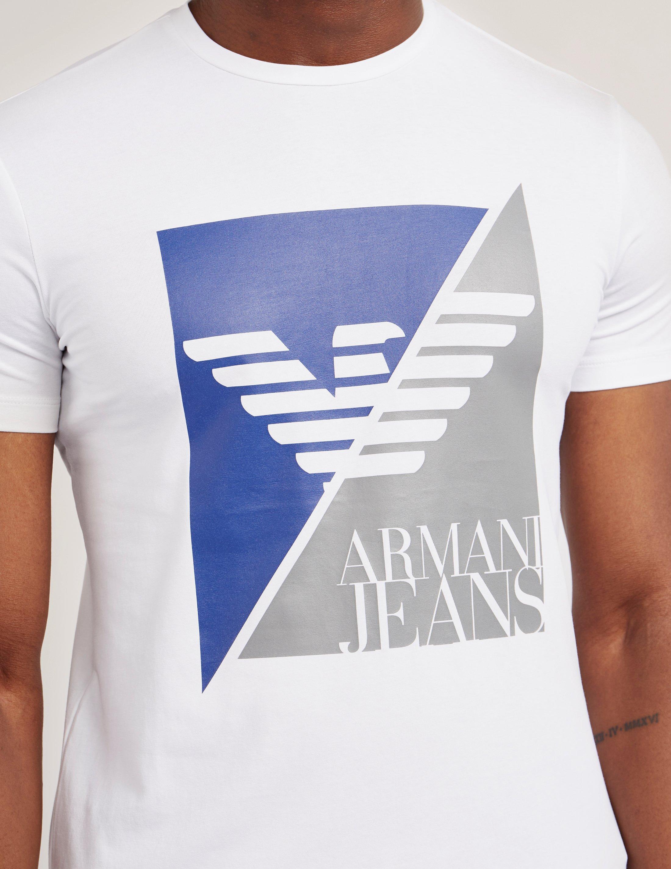 armani jeans white shirt