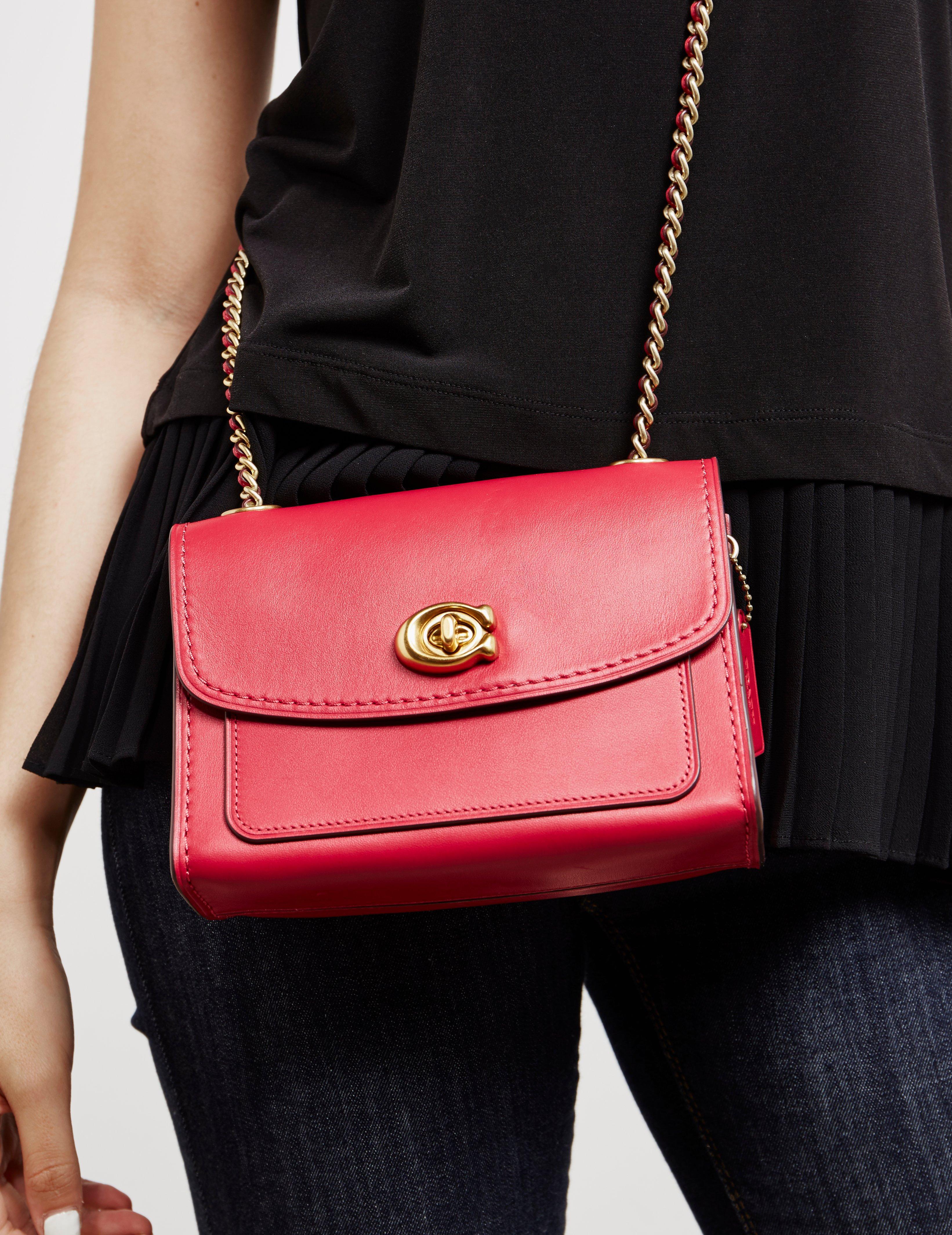 COACH Parker Shoulder Bag Red | Lyst