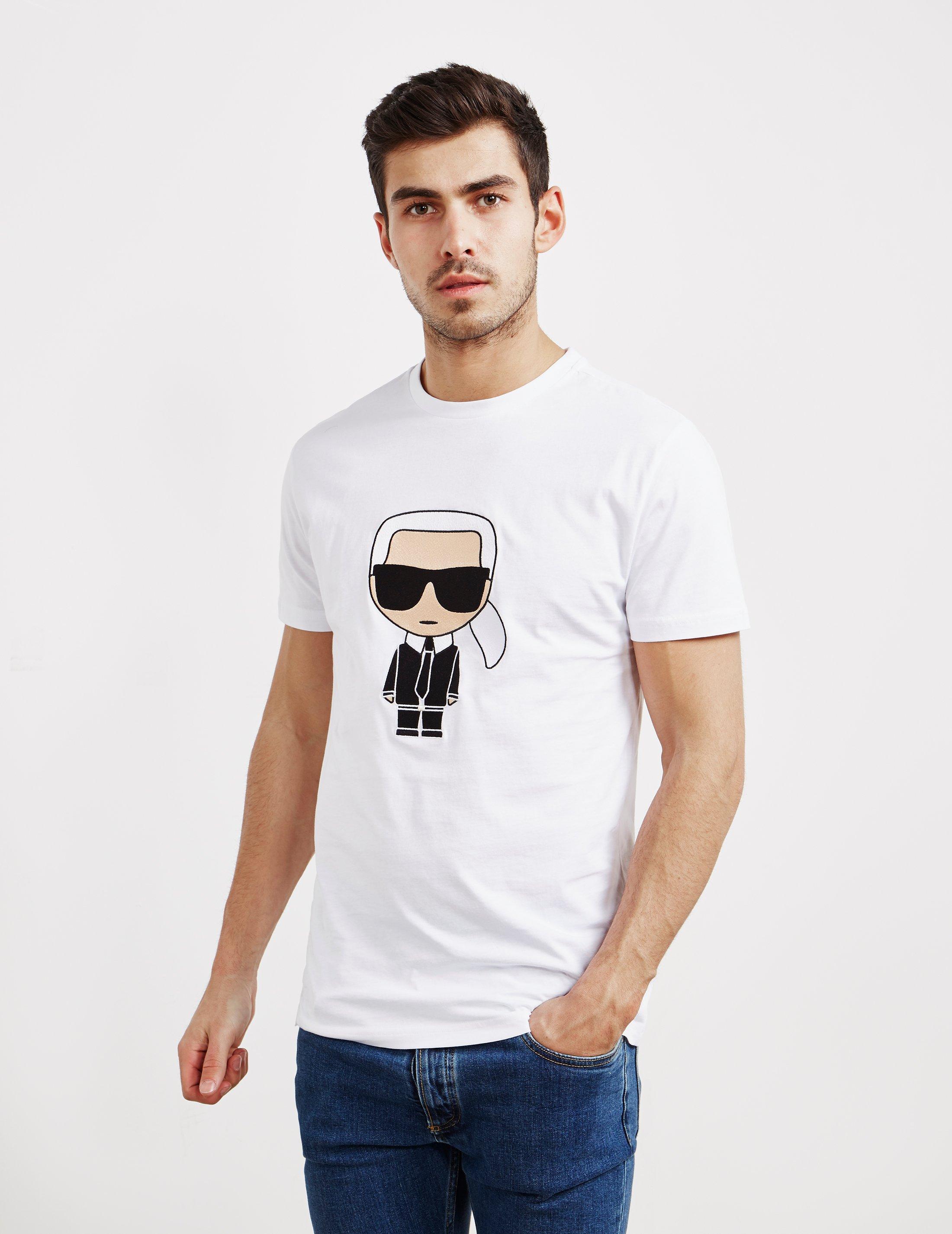 Download Karl Lagerfeld Large Karl Short Sleeve T-shirt White for ...