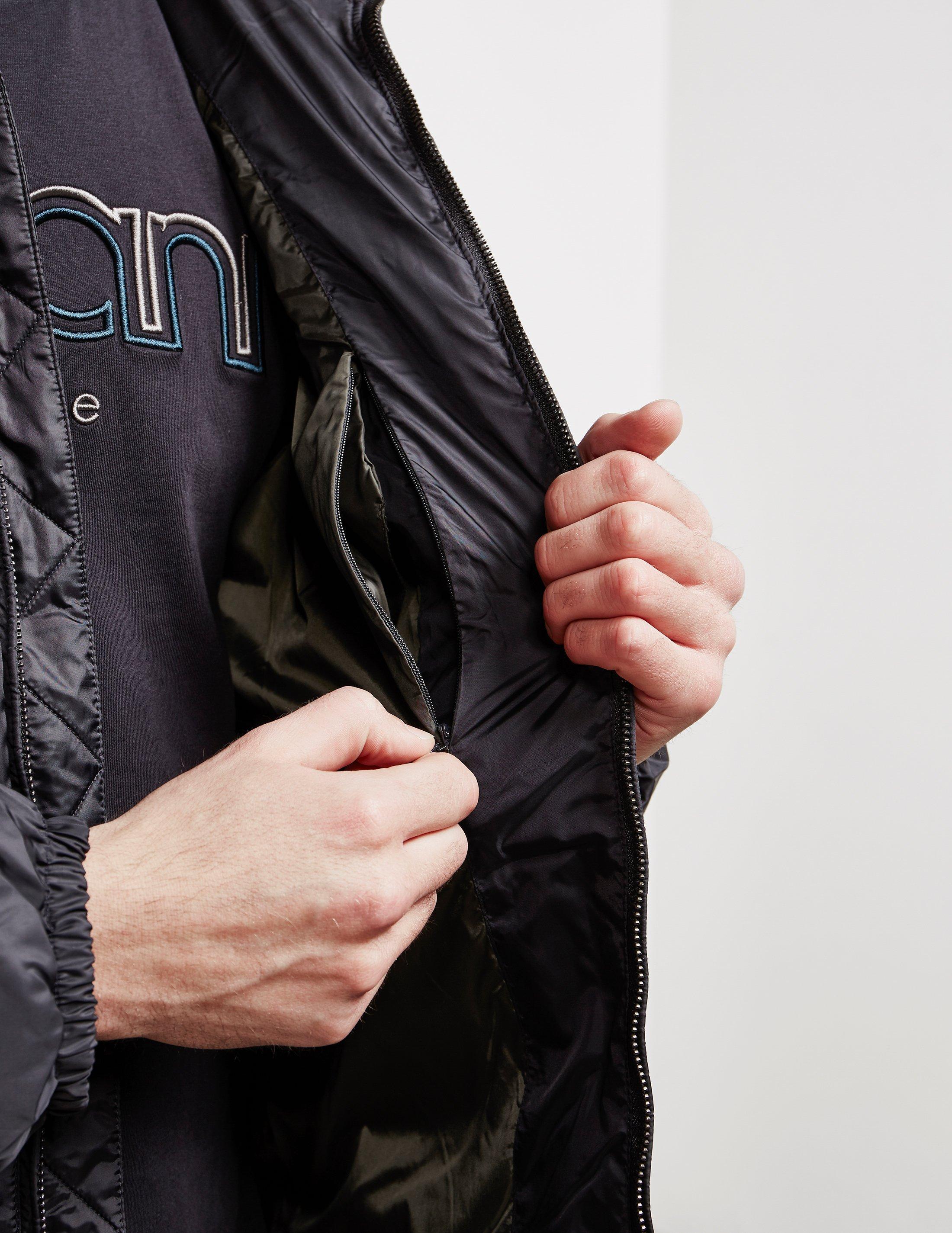 armani exchange 2 in 1 quilted jacket