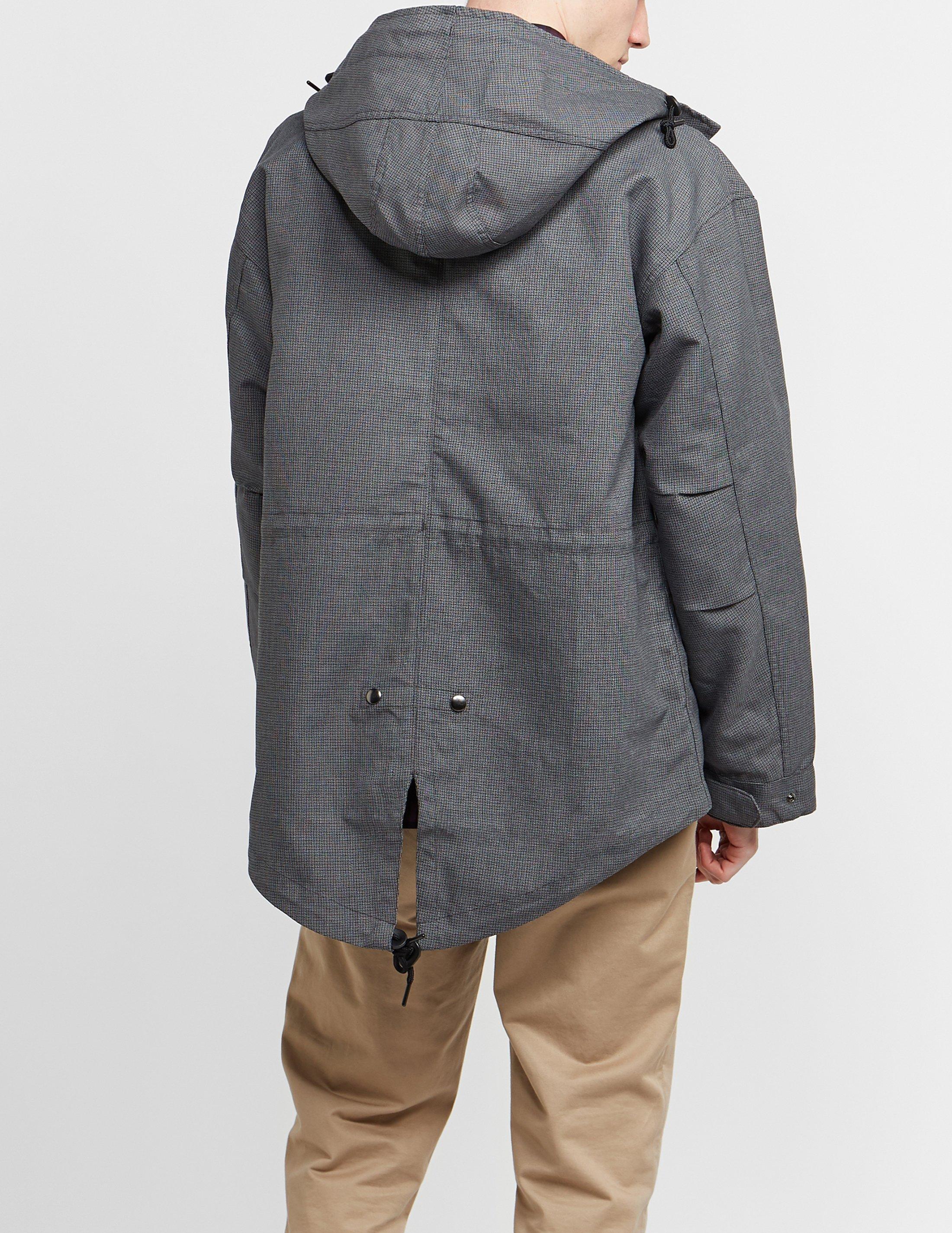 fred perry short jacquard parka jacket