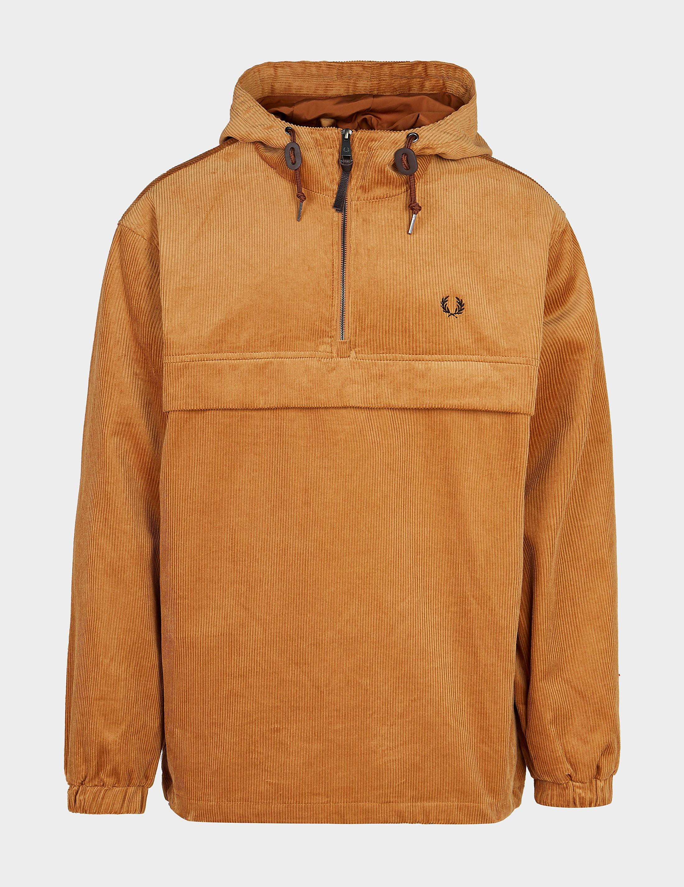 Bone marrow commit Prescribe Fred Perry Corduroy Overhead Jacket Brown for Men | Lyst