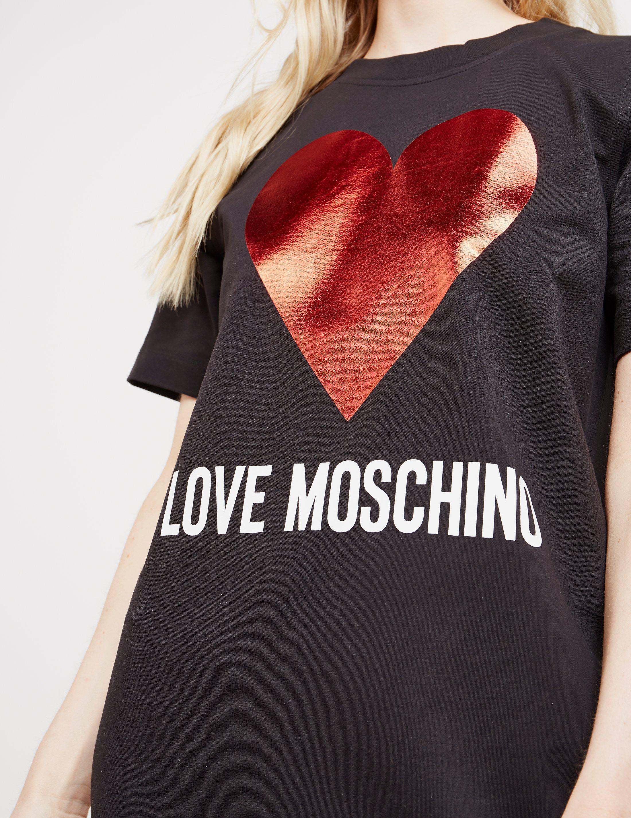 love moschino heart t shirt