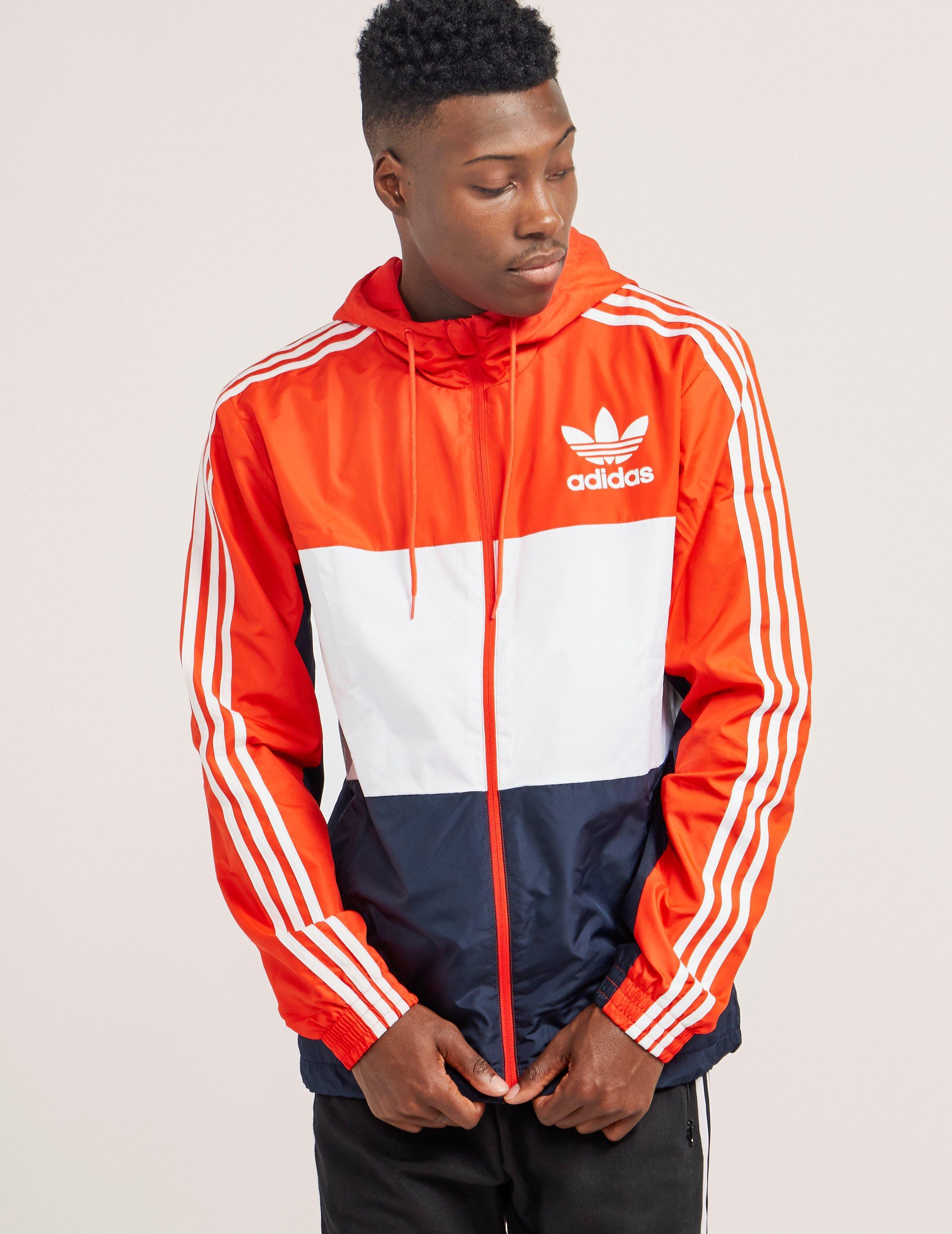 adidas california windbreaker red