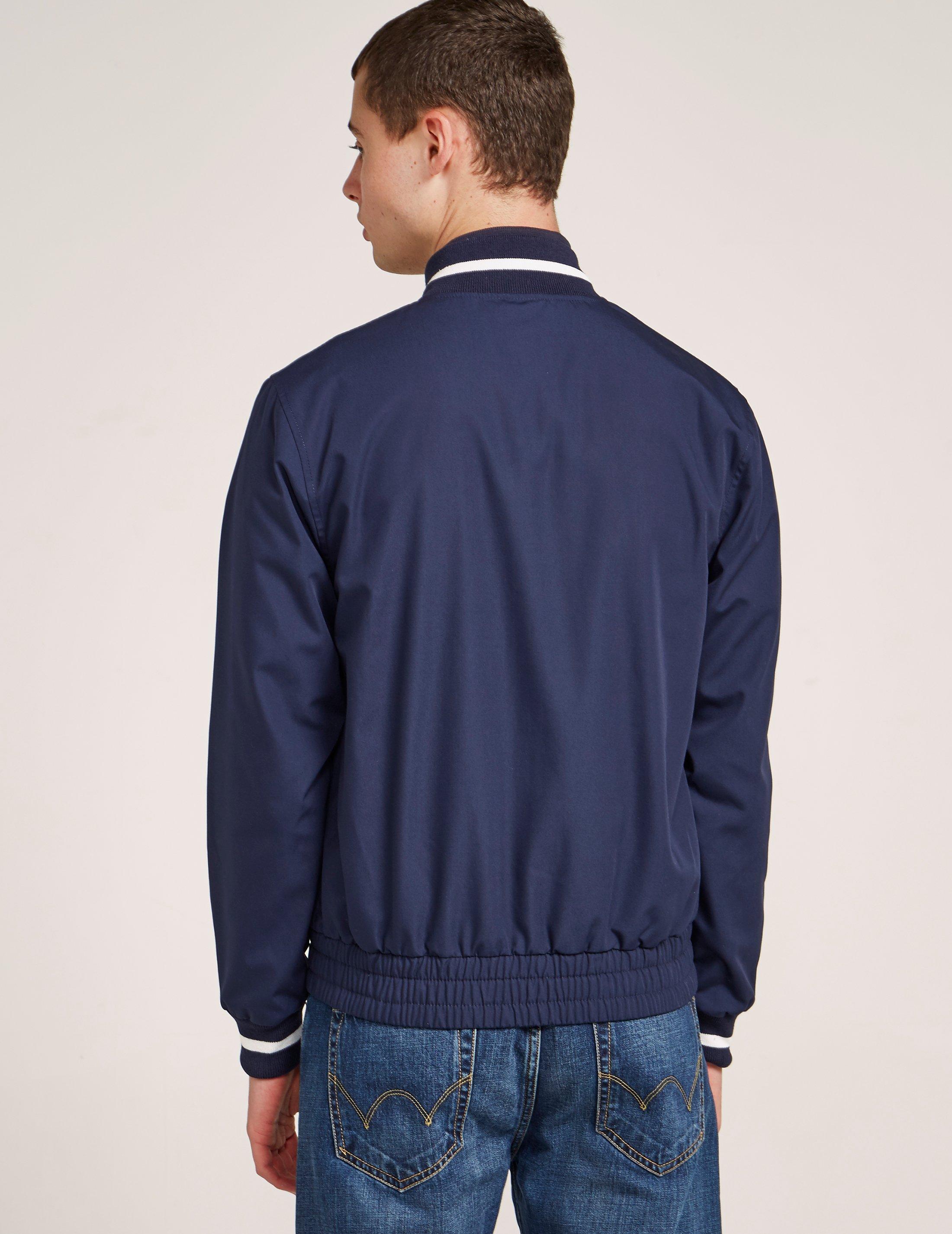 Fred Perry Cotton Reissue Made In England Bomber Jacket In Navy Blue 