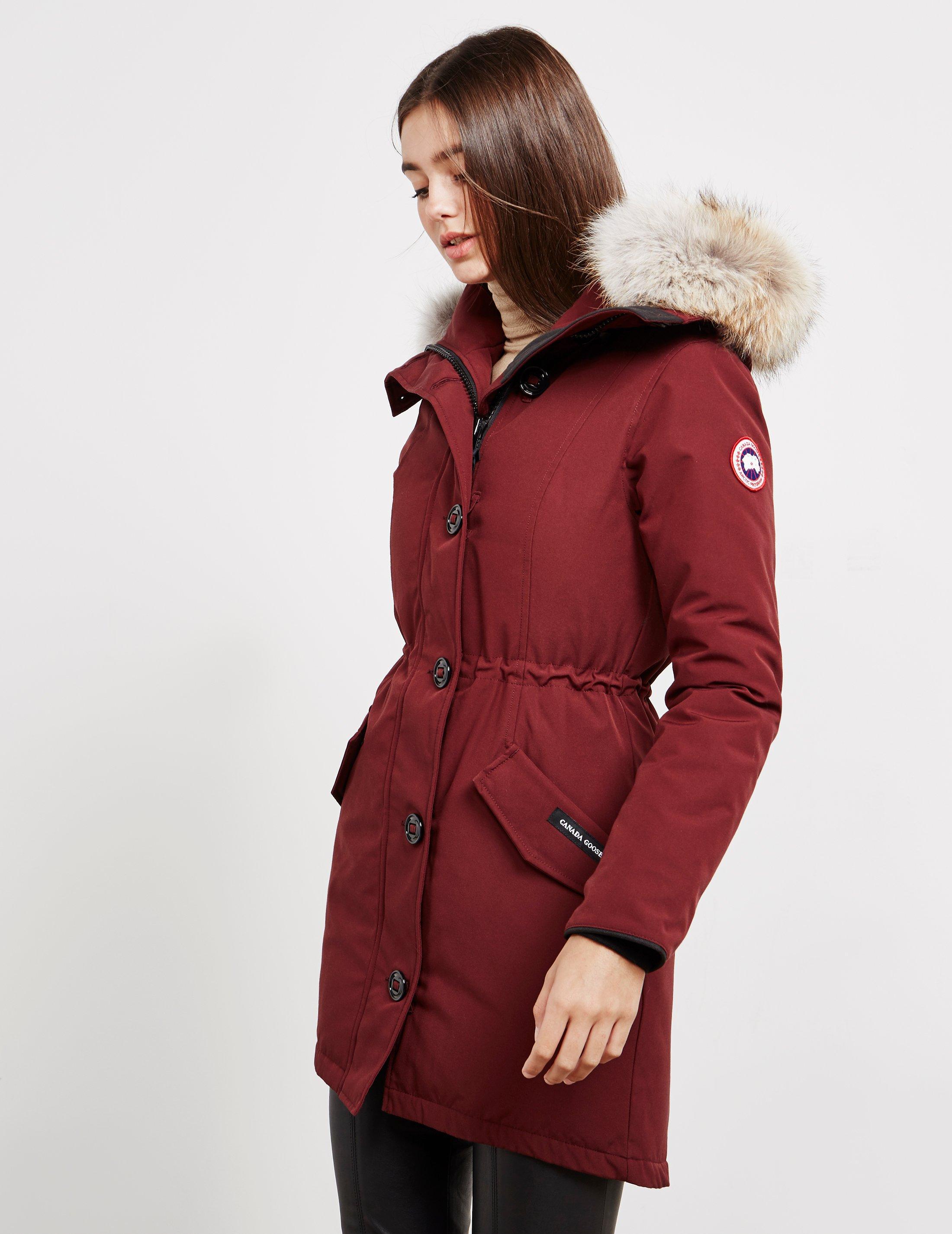 Canada Goose Goose Rossclair Padded Parka Jacket Red - Lyst