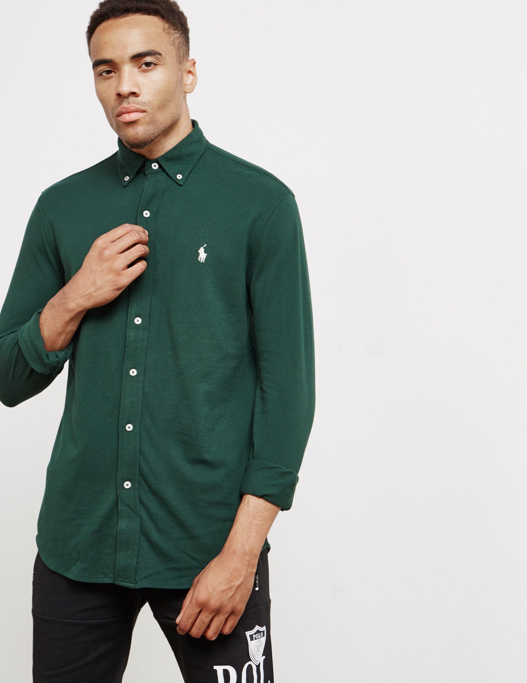 mens green ralph lauren shirt