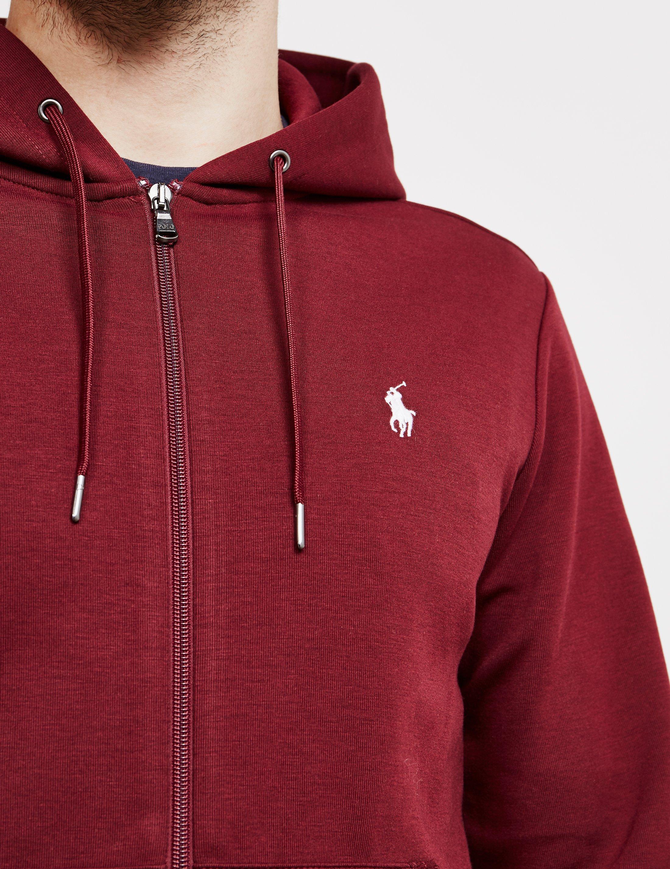 Polo Ralph Lauren Tech Fleece Full Zip Hoodie Red for Men Lyst