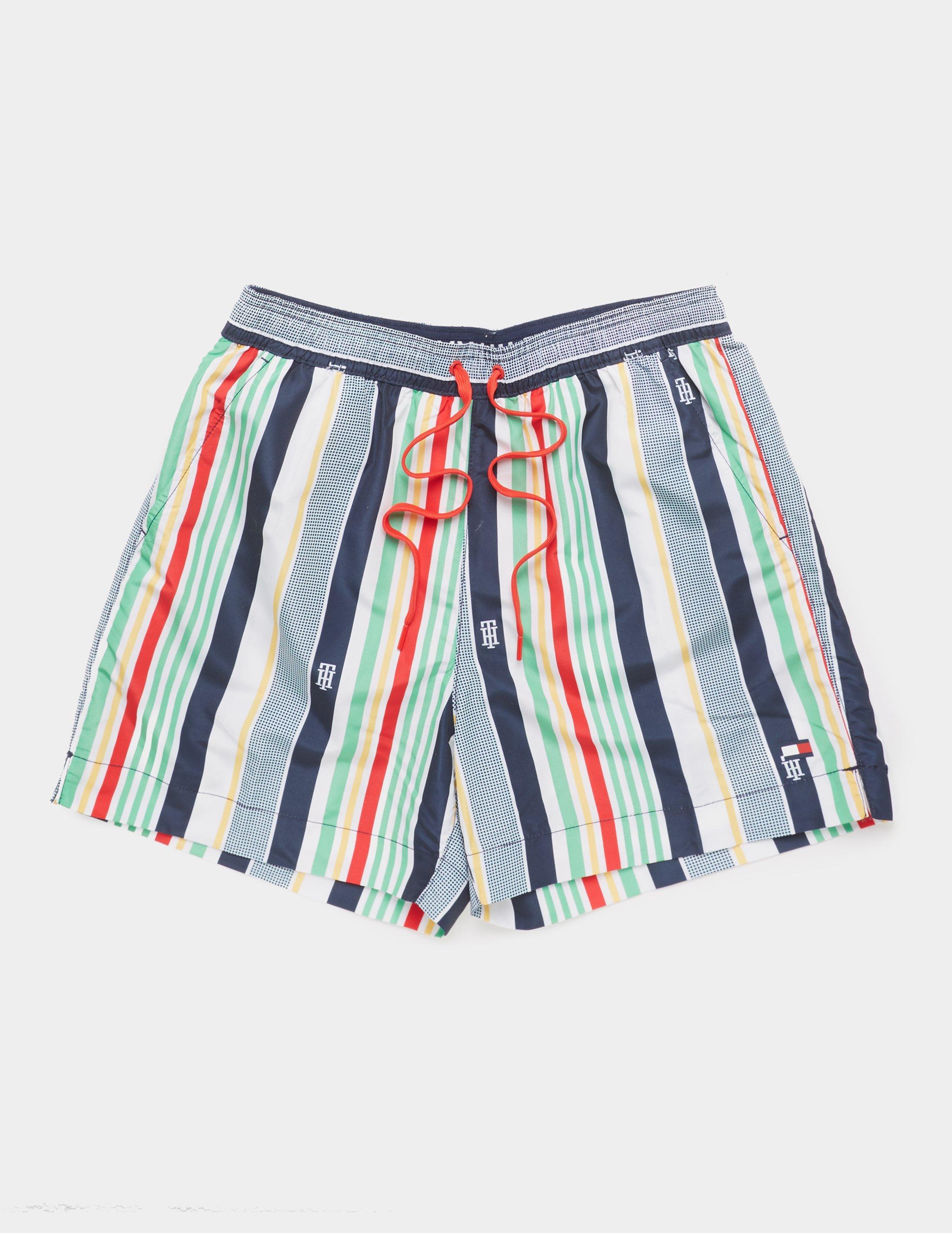 Tommy Hilfiger Stripe Swim Shorts Multi in Blue for Men - Lyst