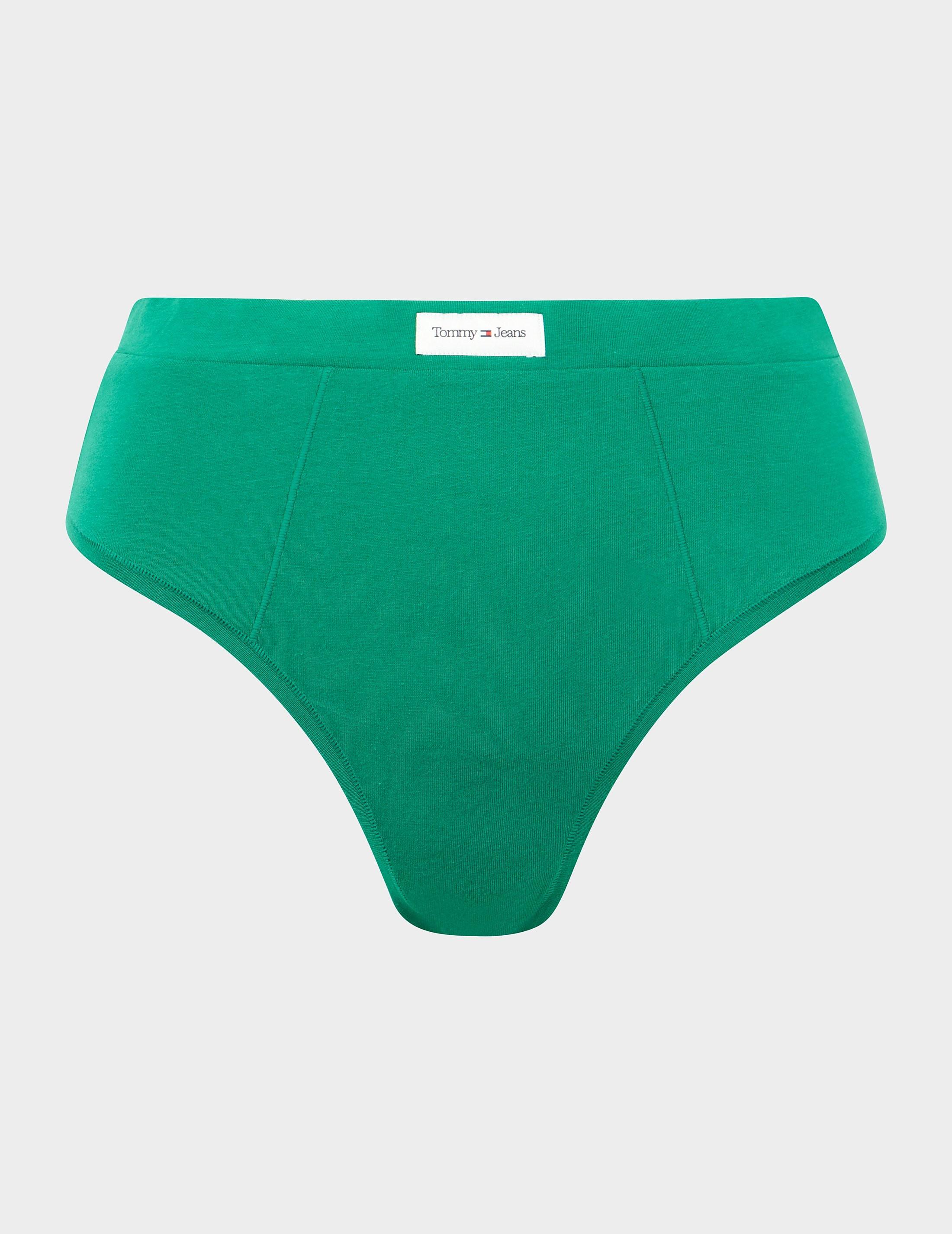 Tommy Hilfiger High Rise Tanga Briefs in Green | Lyst