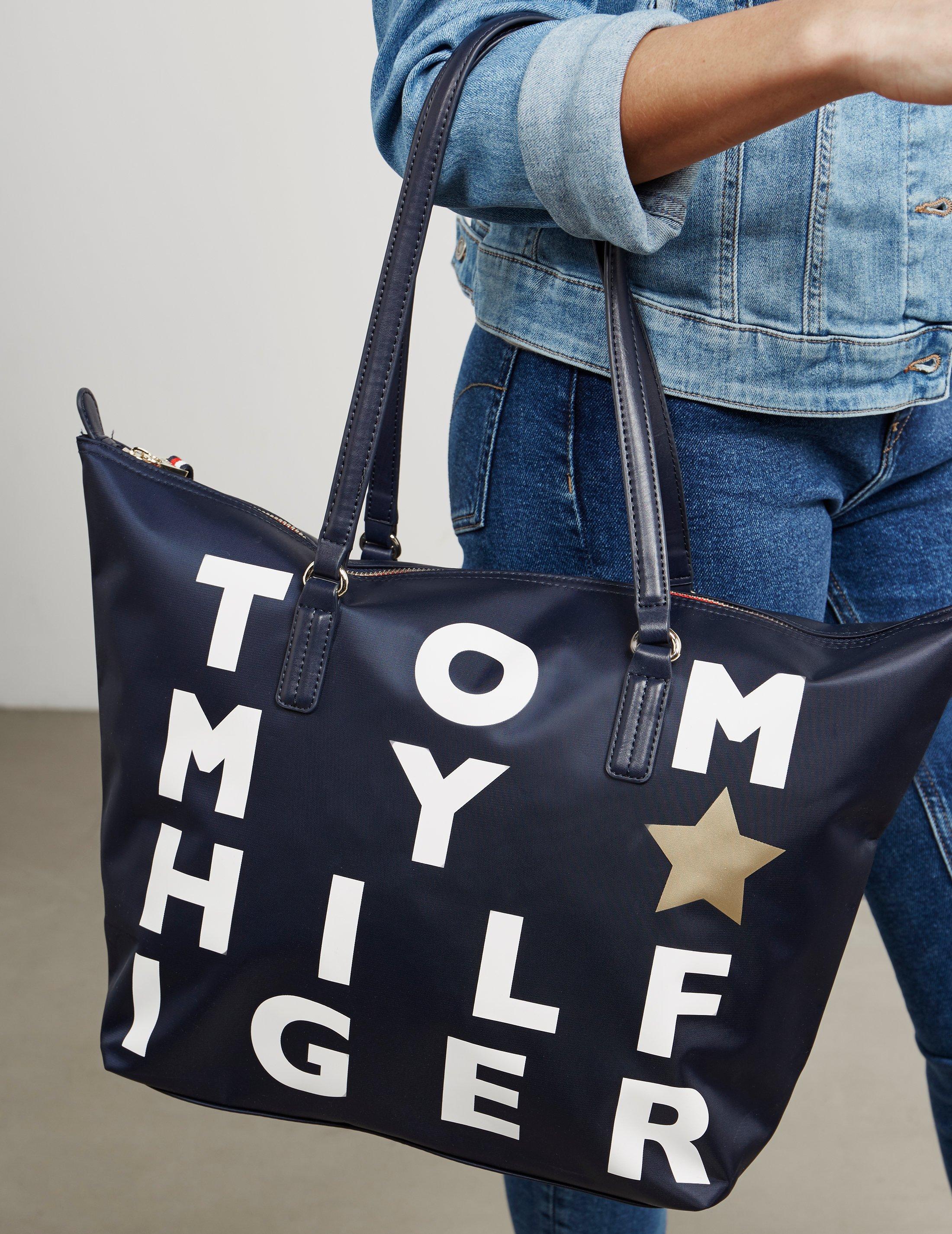 Tommy Hilfiger Womens Poppy Tote Bag Navy Blue - Lyst