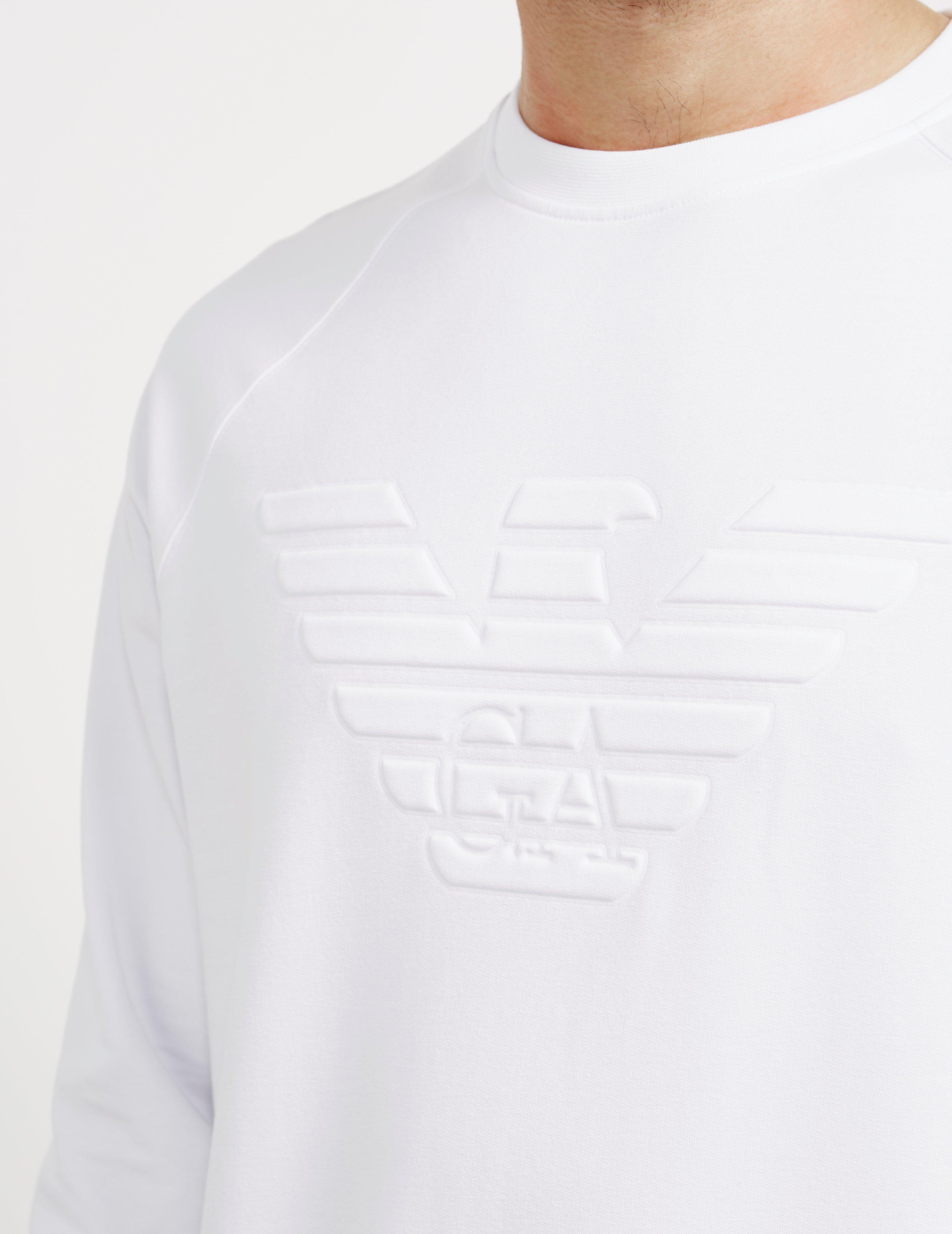 emporio armani embossed eagle sweatshirt