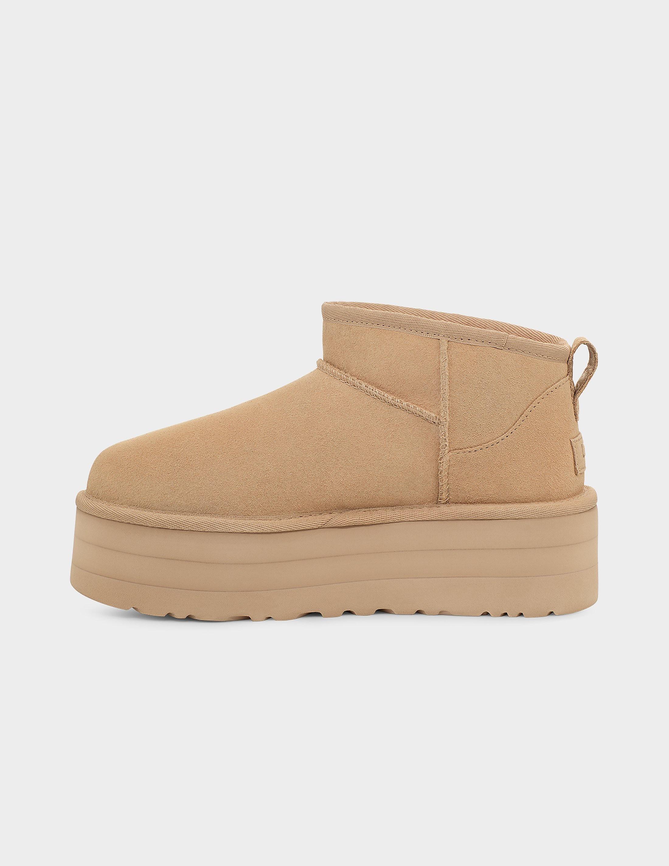 UGG Classic Ultra Mini Platform Boots in Natural | Lyst Canada