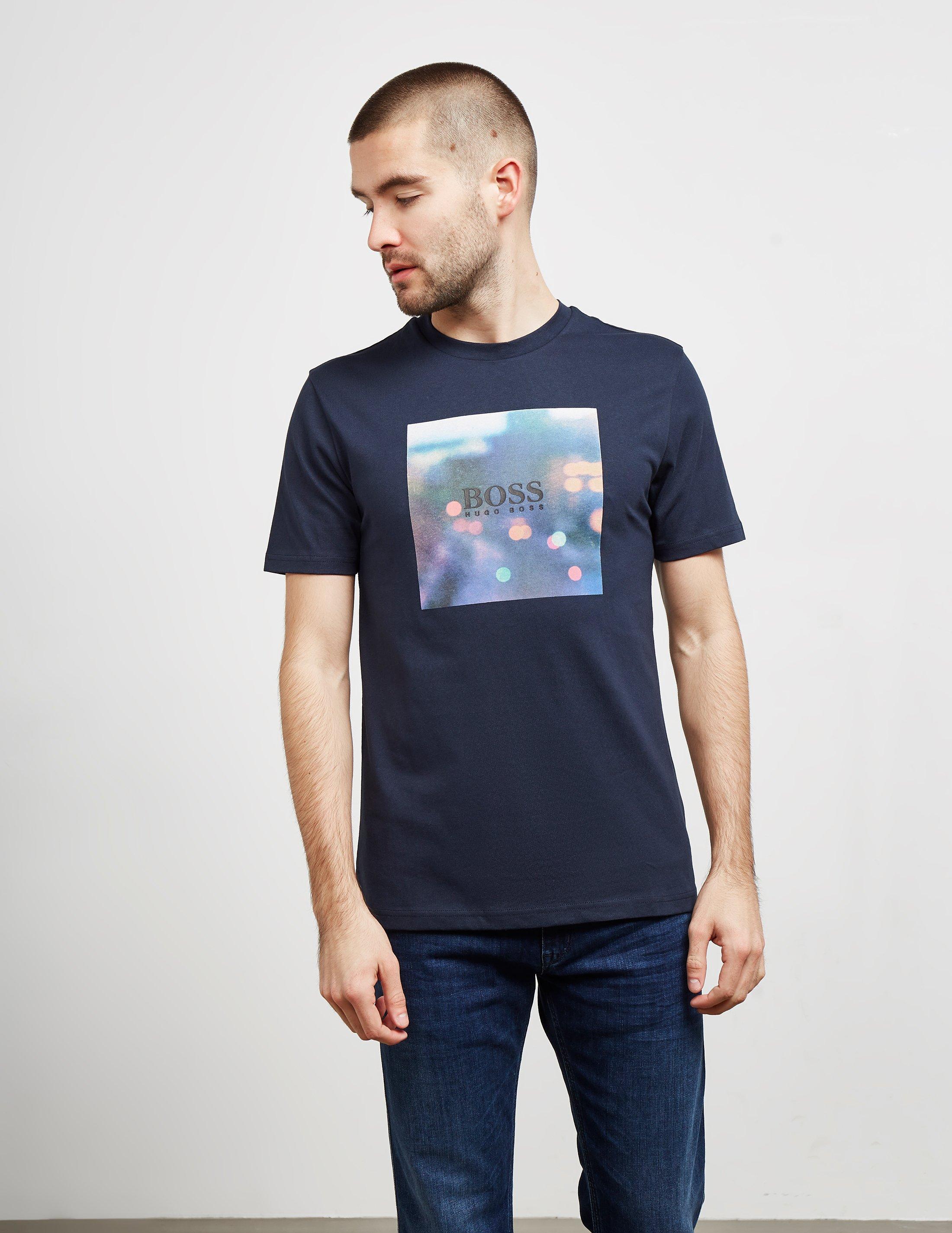 hugo boss navy blue t shirt