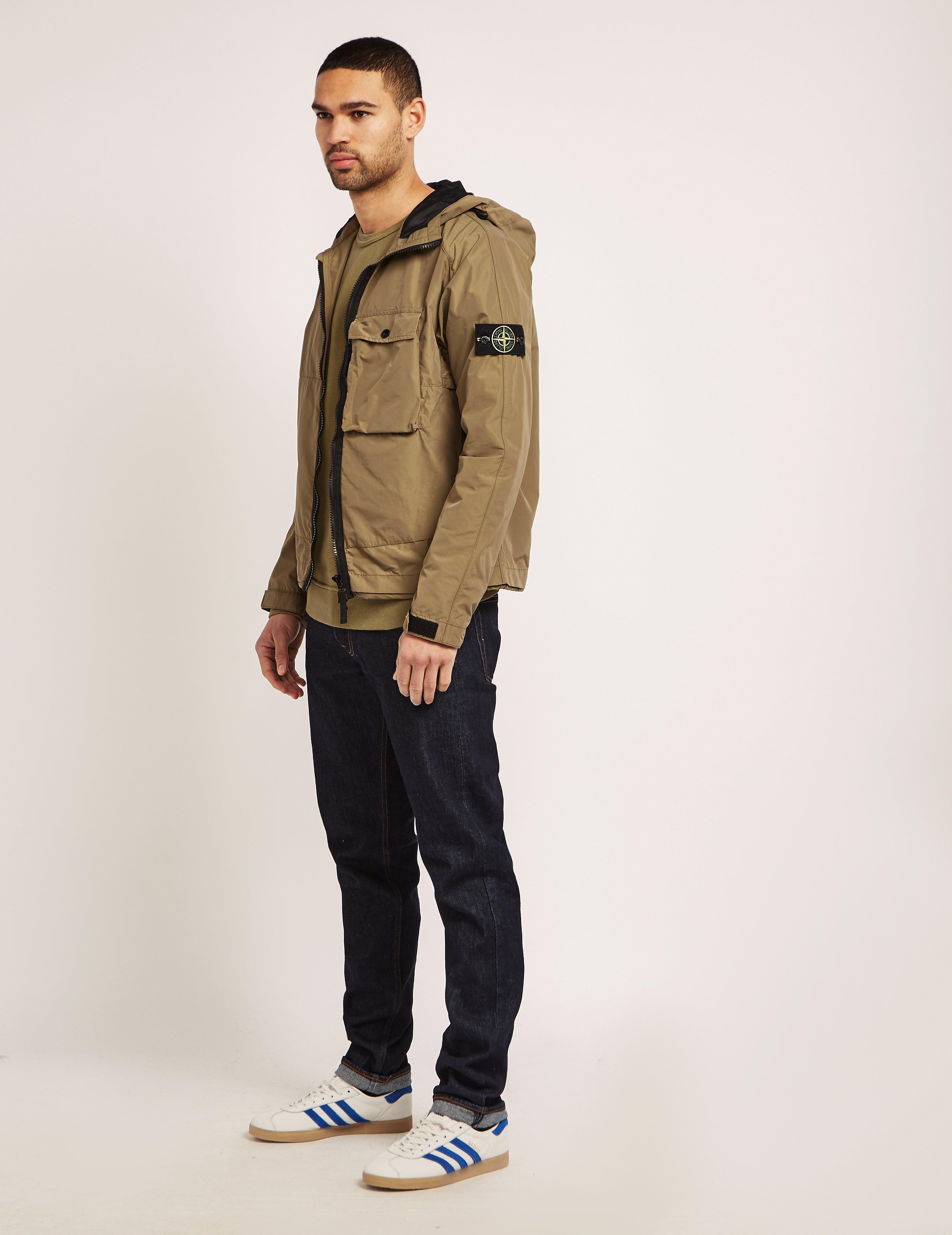 Stone Island Synthetic Micro Reps Hooded Jacket in Khaki (Natural) for Men  | Lyst