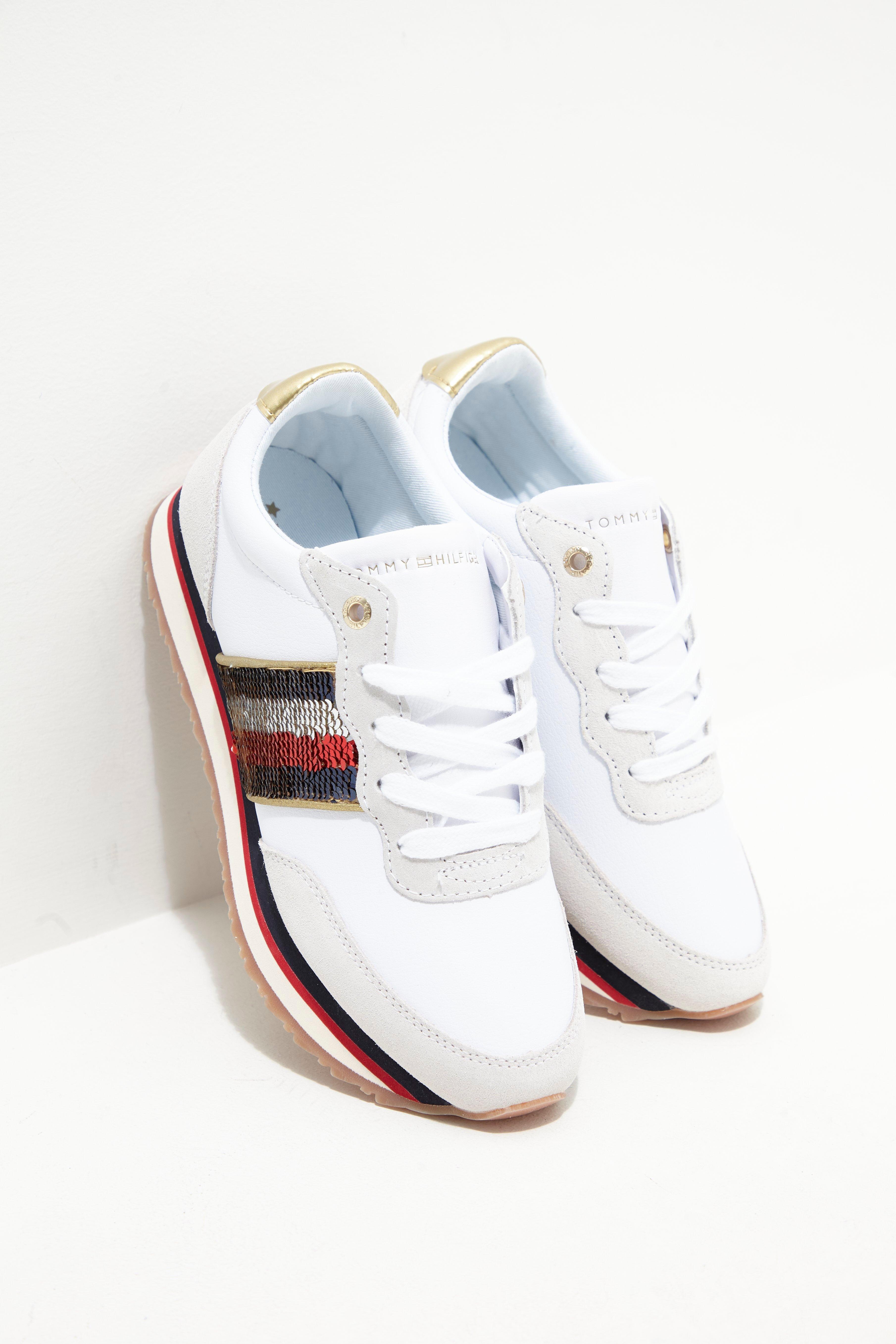 tommy hilfiger sequin trainers