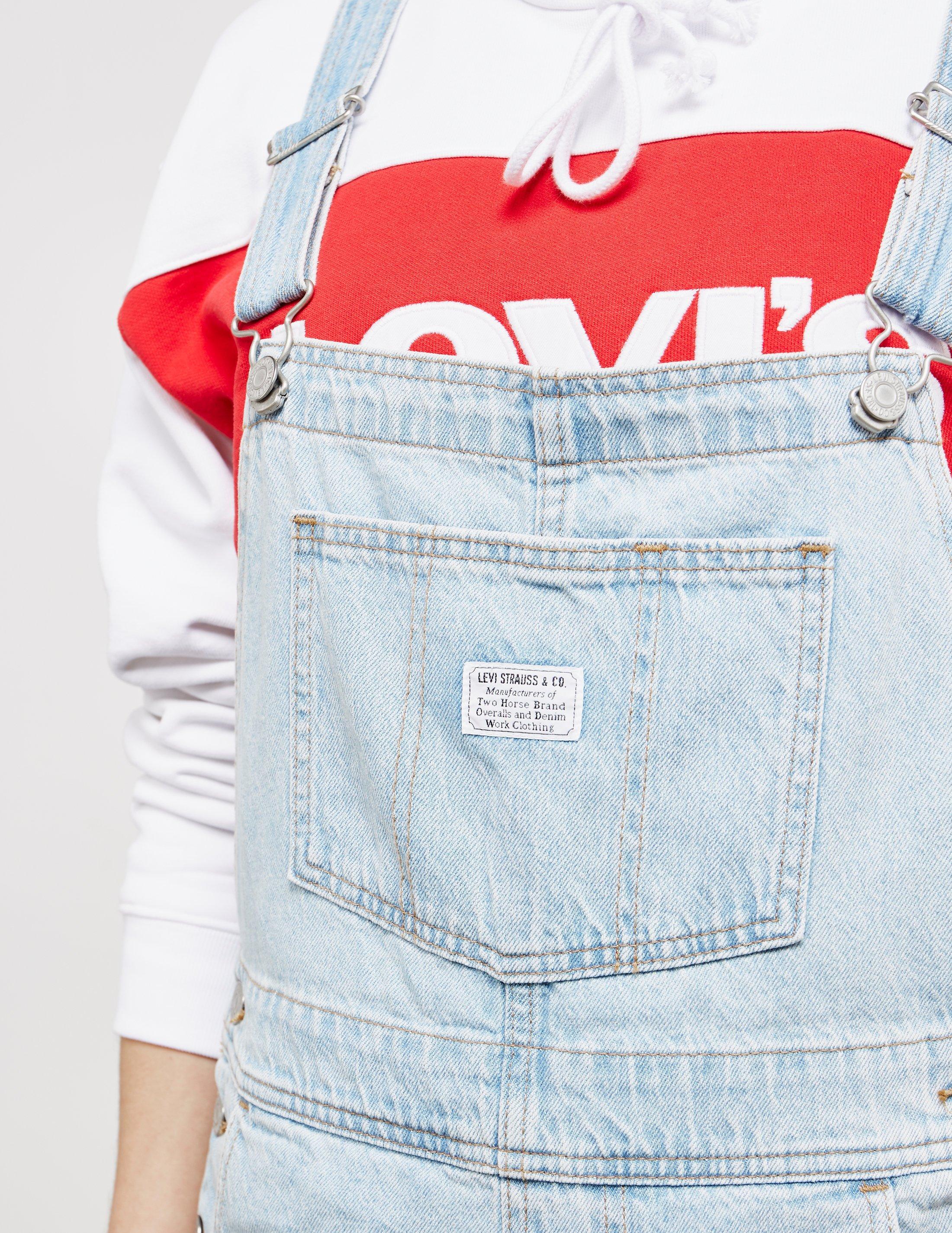 Levi's Denim Levis Short Dungarees Blue - Save 41% - Lyst