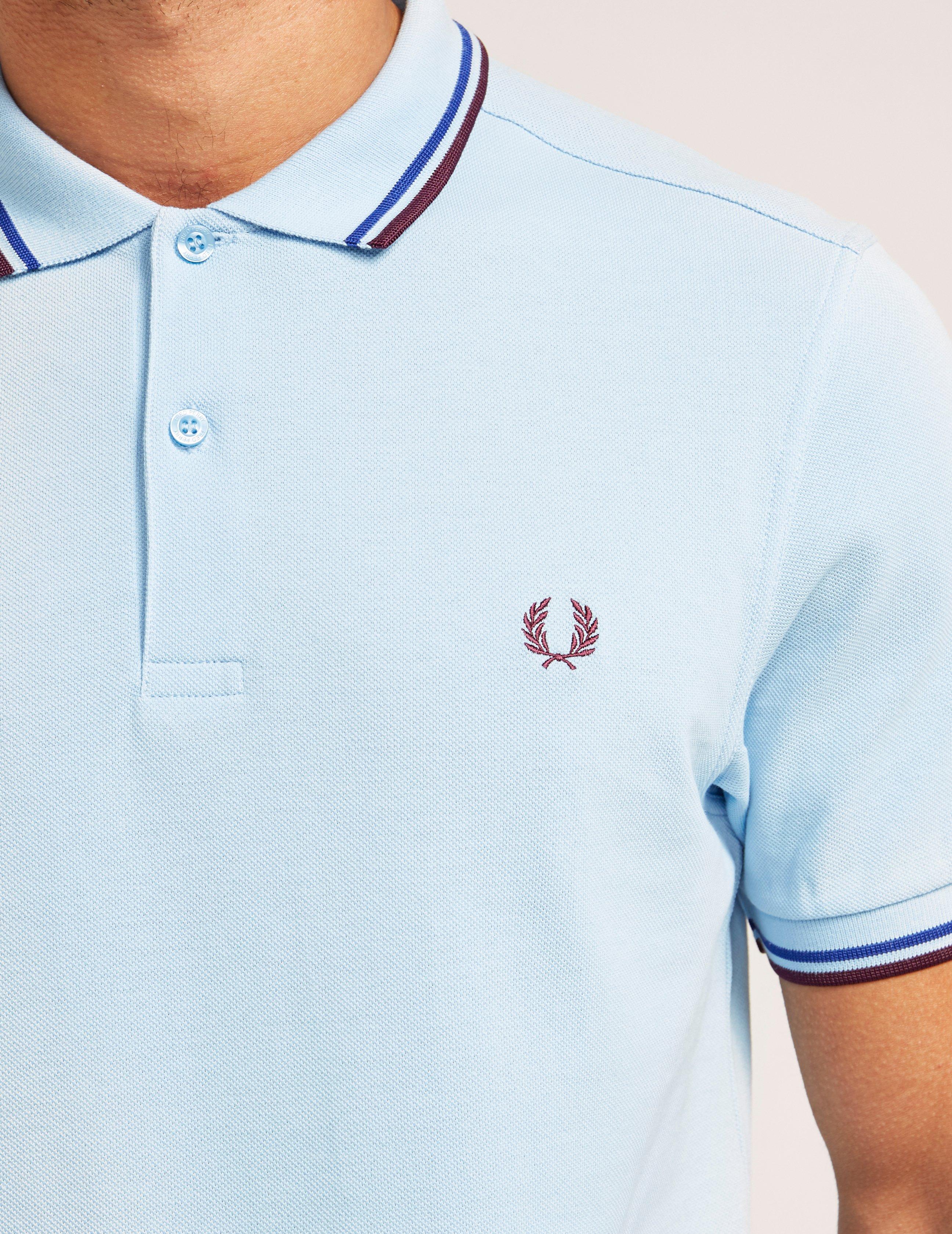 Mens Clothing T-shirts Polo shirts Fred Perry Twin Tipped Ss Polo T-shirt in Blue for Men 