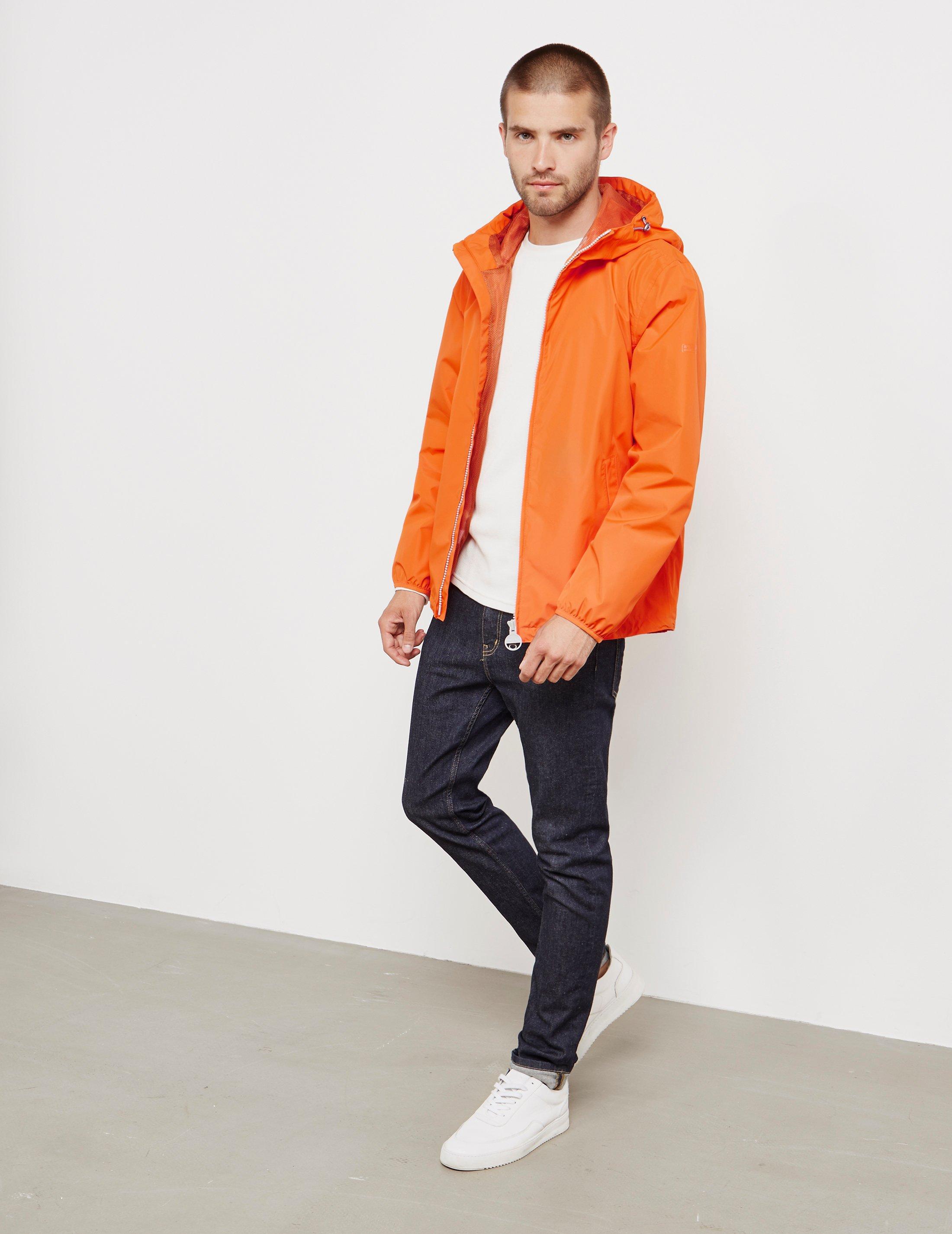 barbour orange jacket