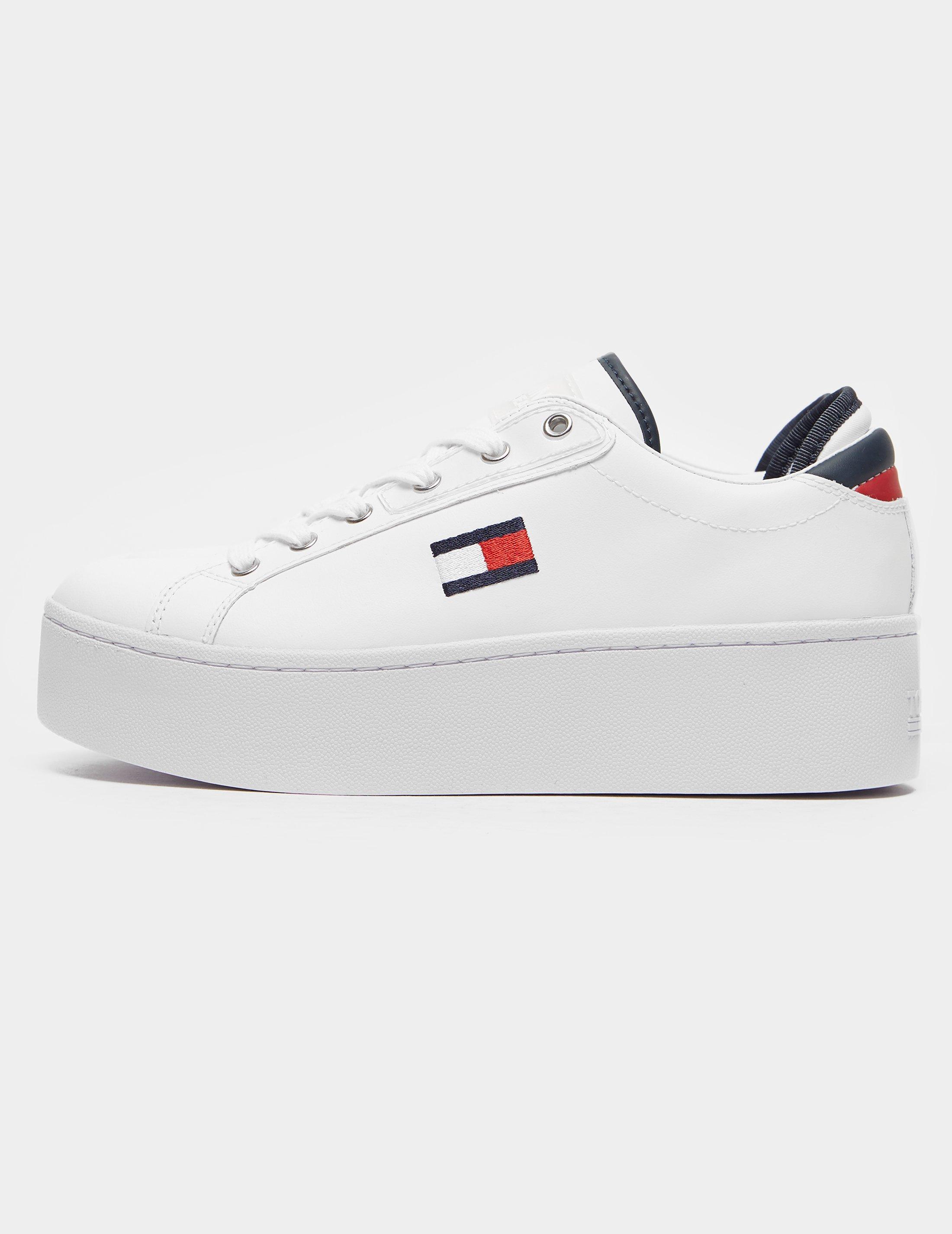tommy jeans flag flatform trainers