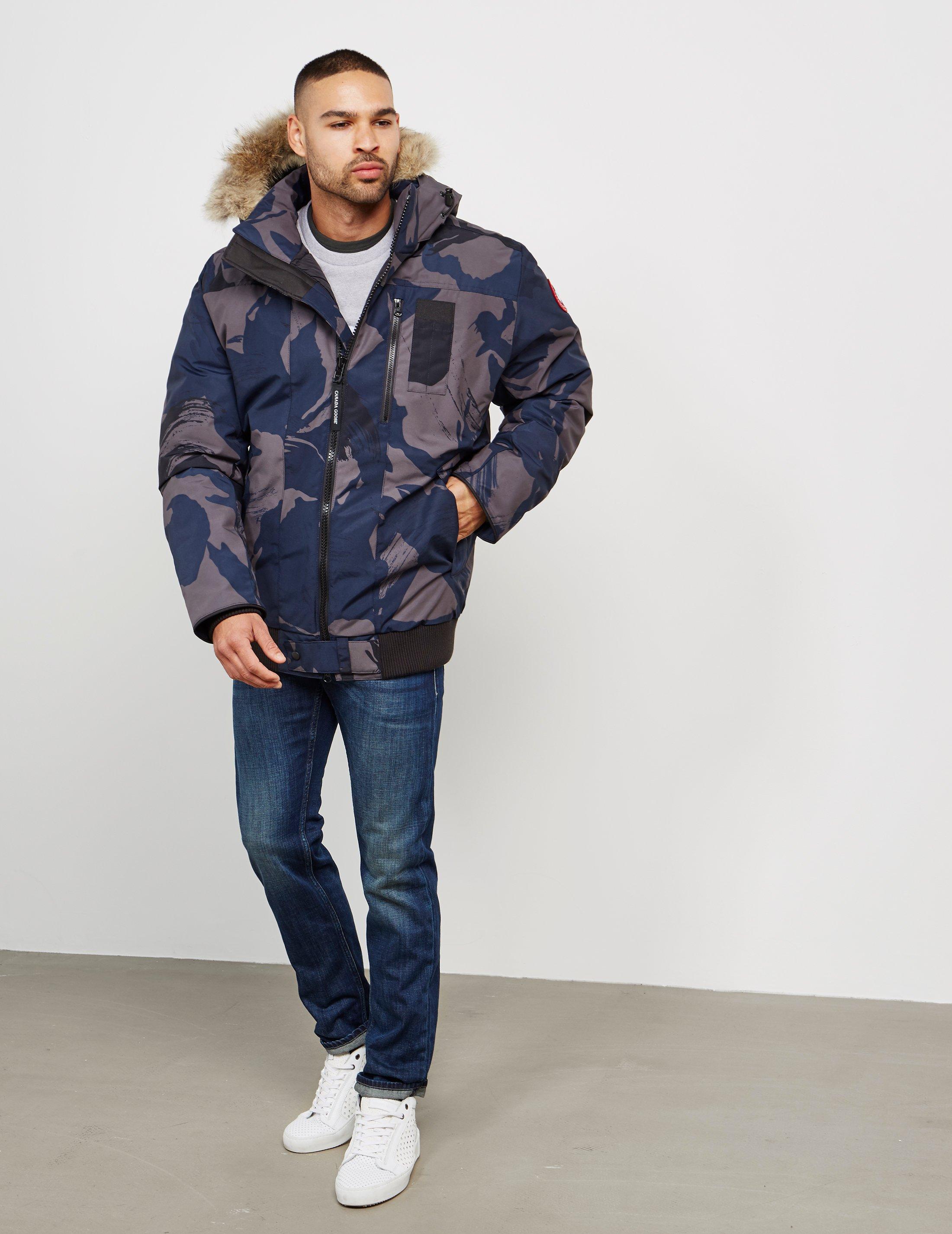 Canada Goose Mens Borden Padded Bomber Jacket Camo in Blue for Men | Lyst