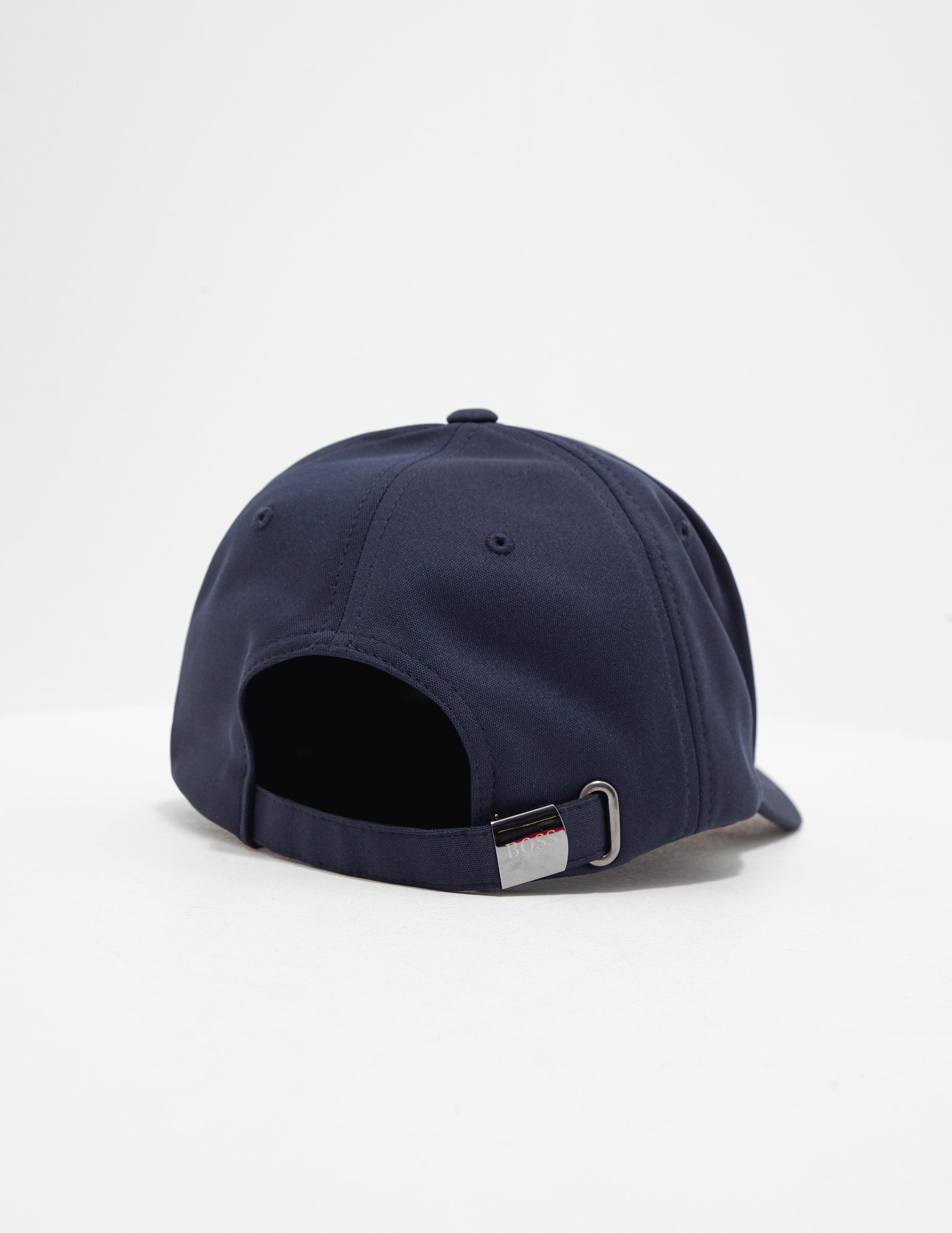 HUGO BOSS Synthetic Logo Cap Navy Blue 